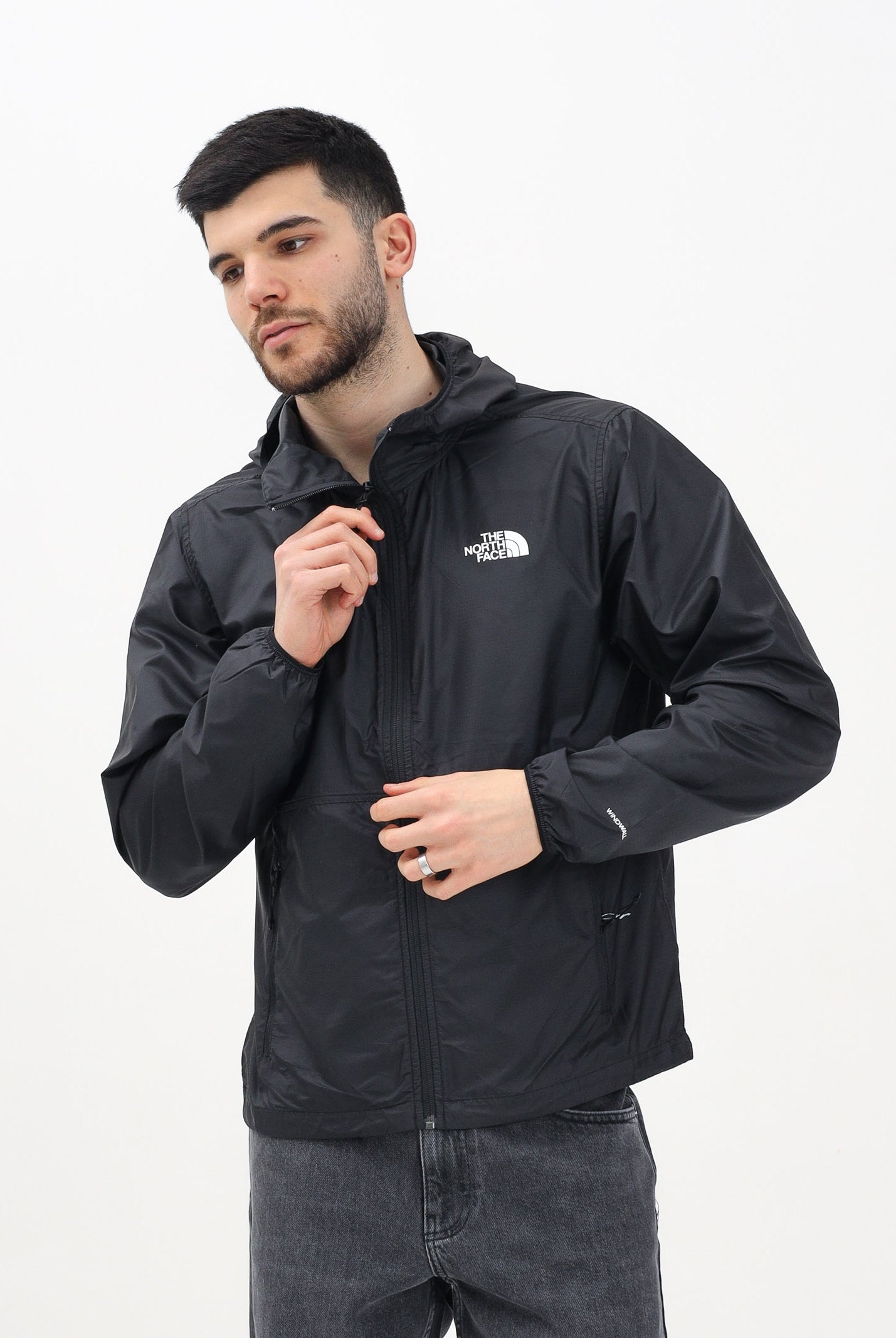 THE NORTH FACE Giacca a vento Cyclone nera da uomo NF0A8B64JK31 . THE NORTH FACE