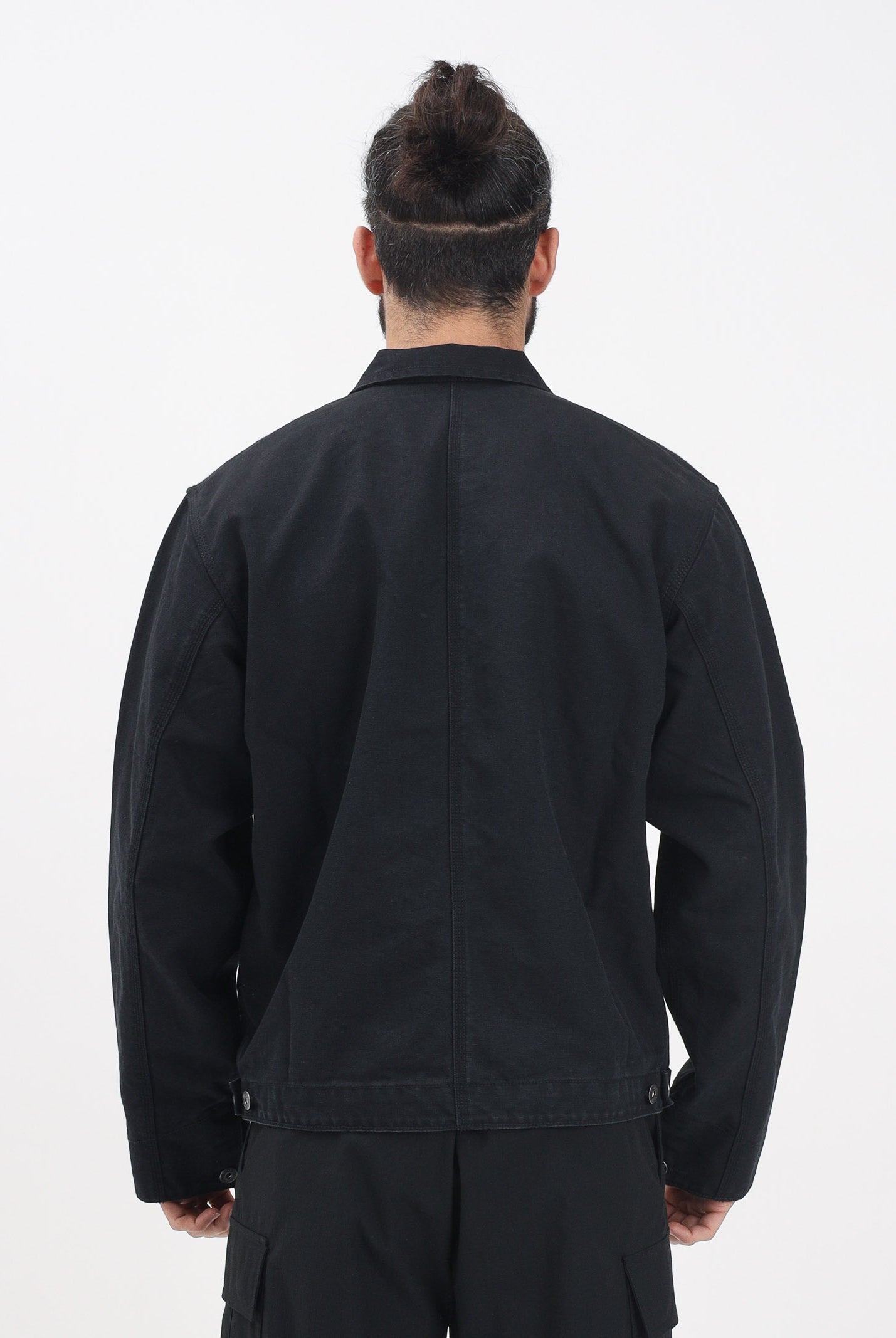 THE NORTH FACE Giubbotto di jeans Cedar Canvas in denim nero da uomo NF0A8B72JK31 . THE NORTH FACE