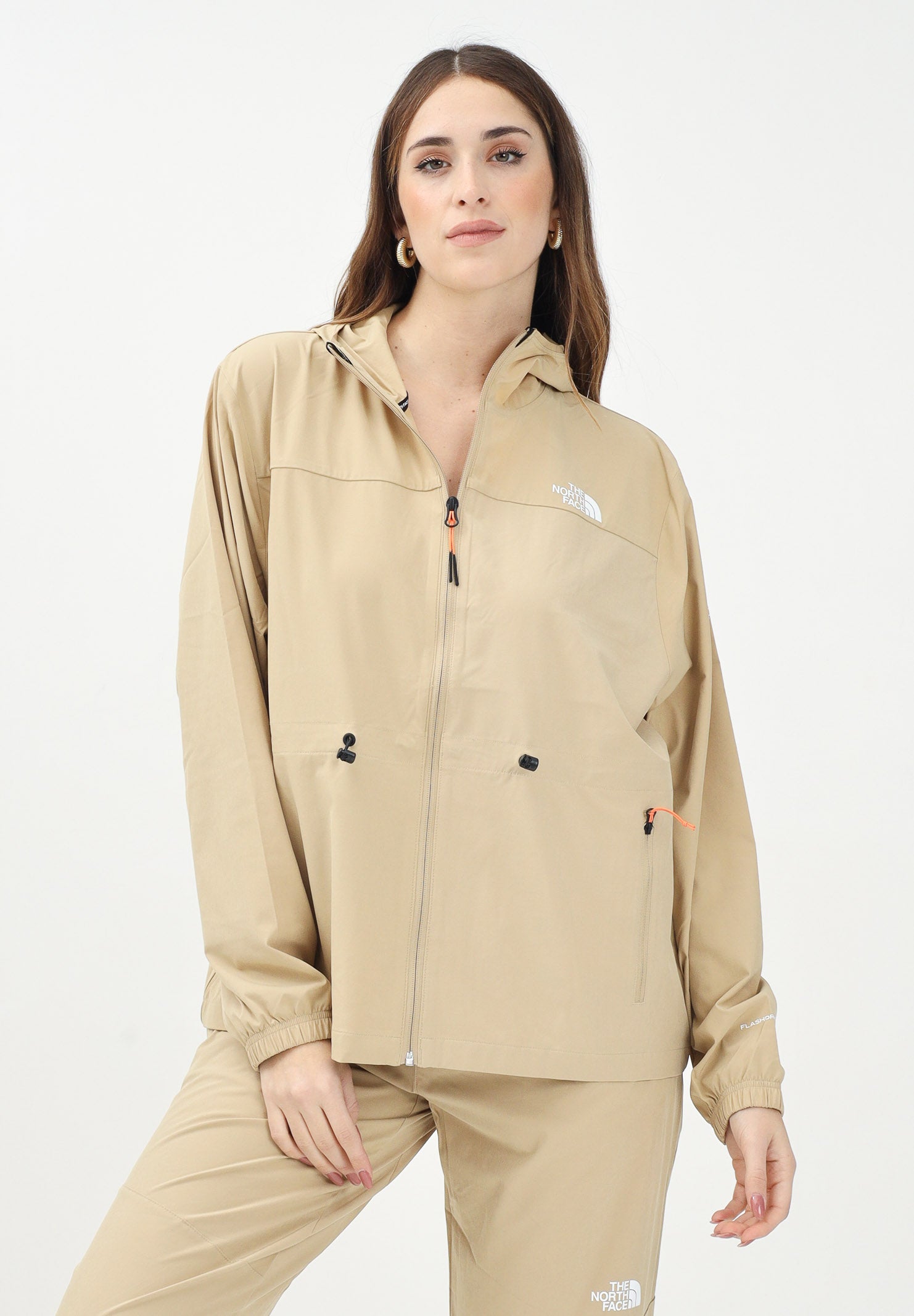 THE NORTH FACE Giacca a vento Wind khaki da donna NF0A8BFQLK51 . THE NORTH FACE