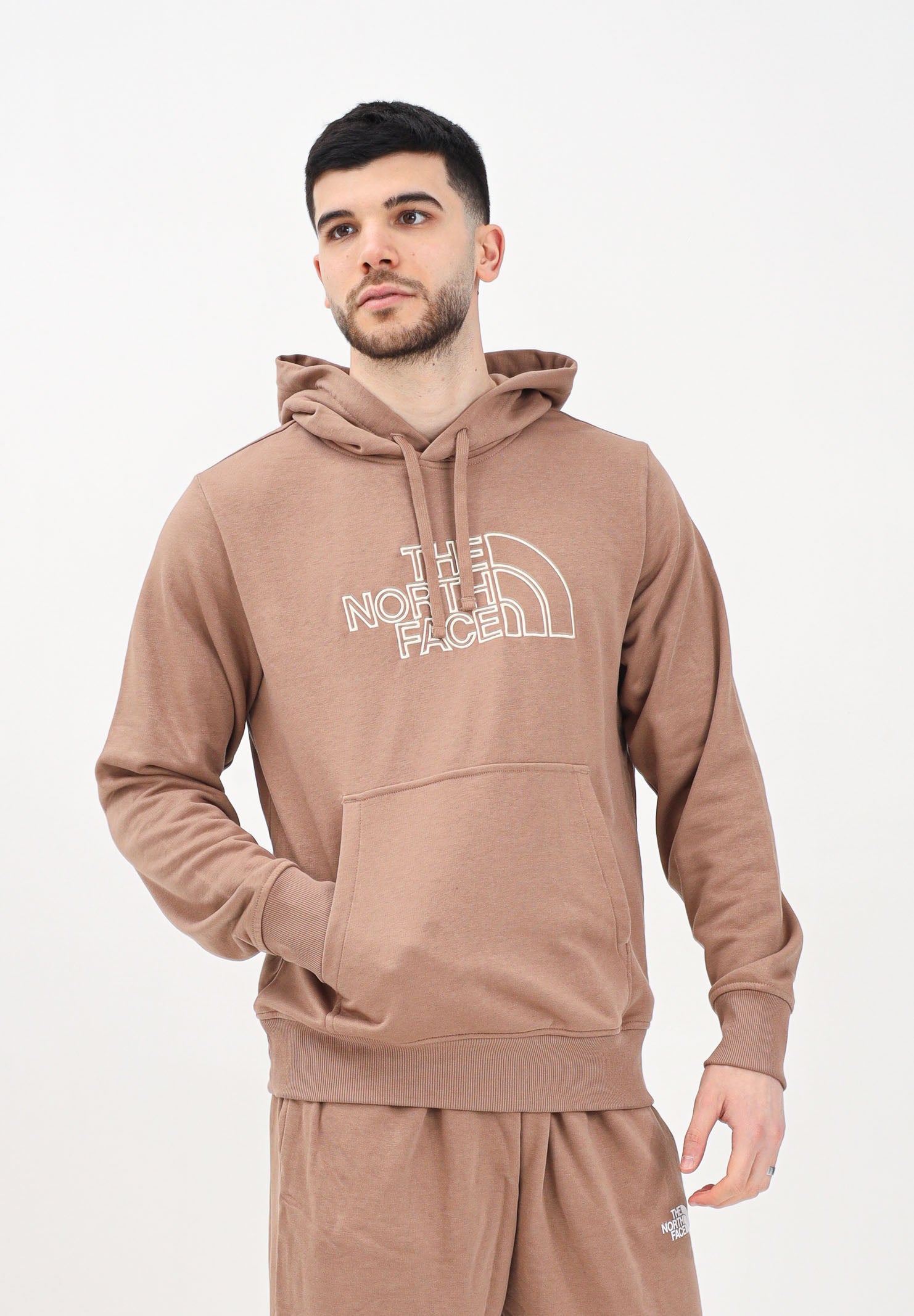 THE NORTH FACE Felpa con cappuccio Drew Peak Light marrone da uomo NF0A8C1BAR41 . THE NORTH FACE