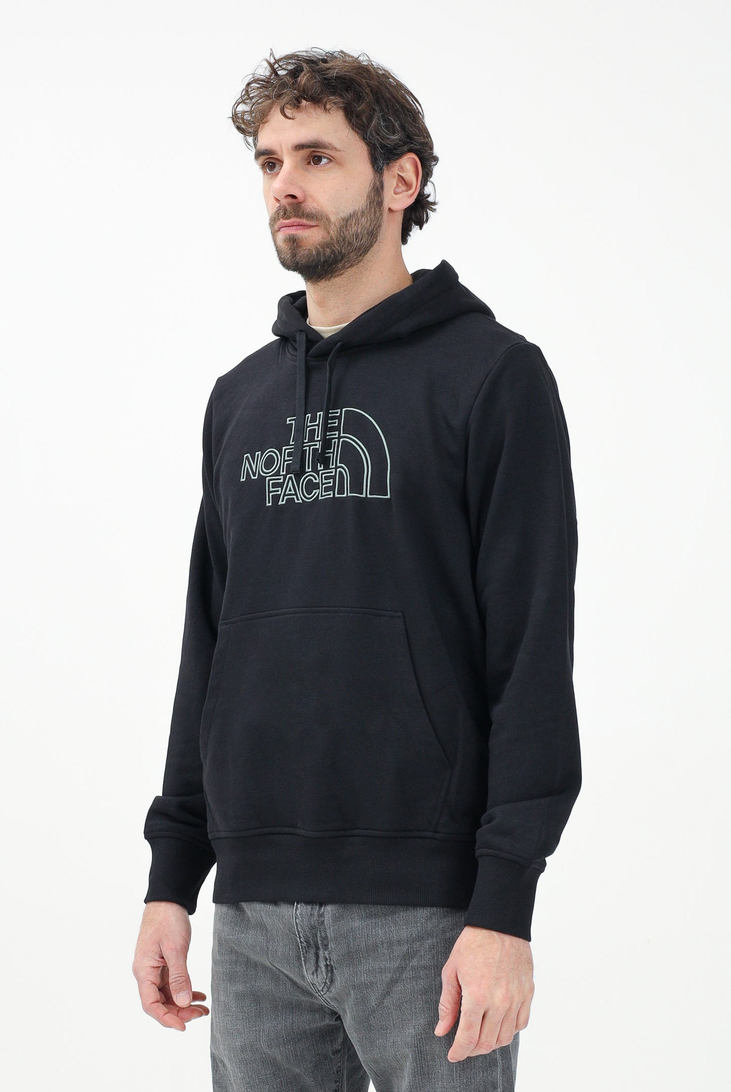 THE NORTH FACE Felpa con cappuccio Drew Peak Light nera da uomo NF0A8C1BASW1 . THE NORTH FACE