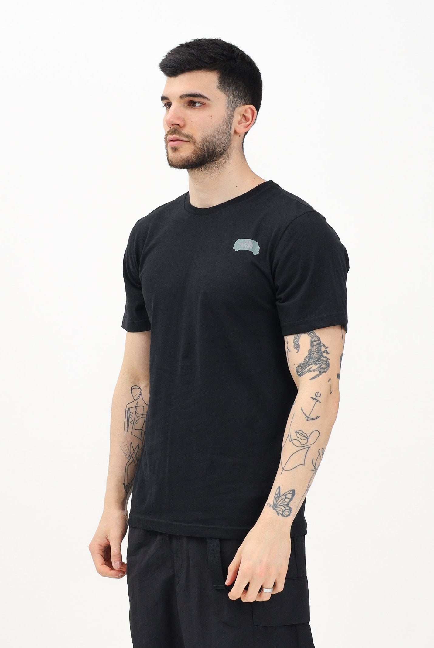 THE NORTH FACE T-shirt a manica corta Outdoor Graphic nera da uomo NF0A8C1ZJK31 . THE NORTH FACE