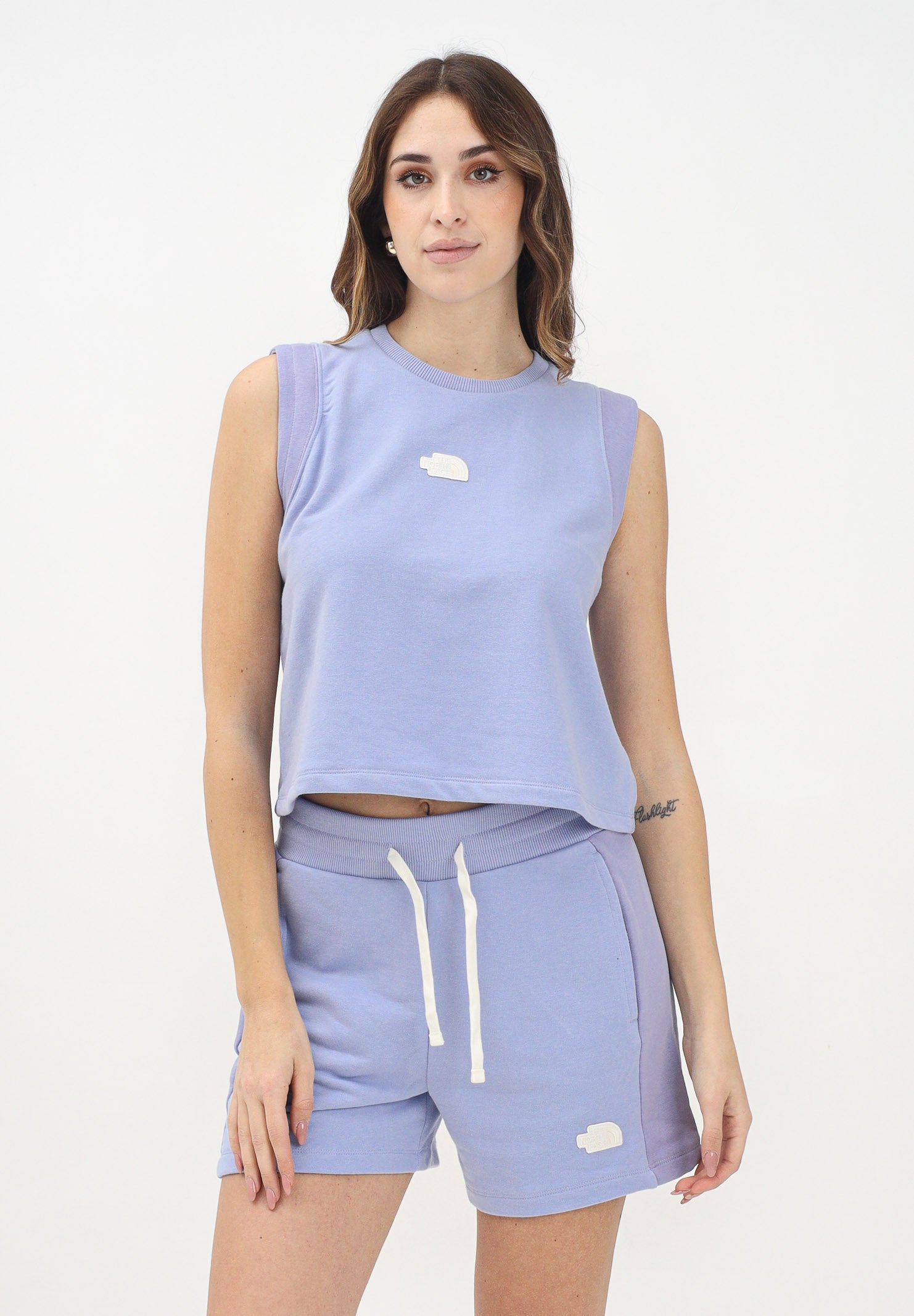 THE NORTH FACE Canotta Terry Relaxed lilla da donna NF0A8C260VI1 . THE NORTH FACE