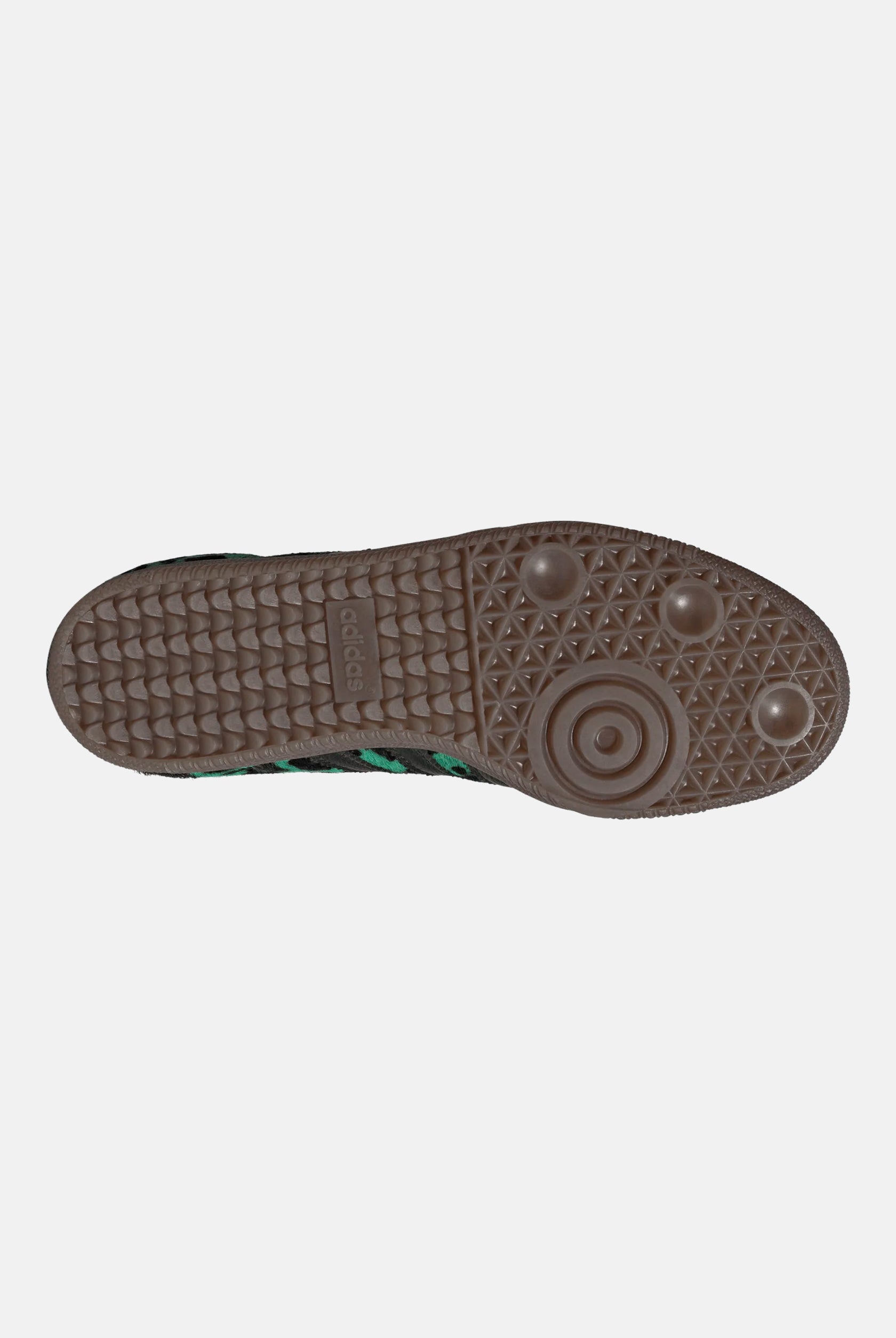 ADIDAS ORIGINALS Sneakers SAMBA verdi per uomo e donna con stampa leopardata HQ9374 . ADIDAS ORIGINALS