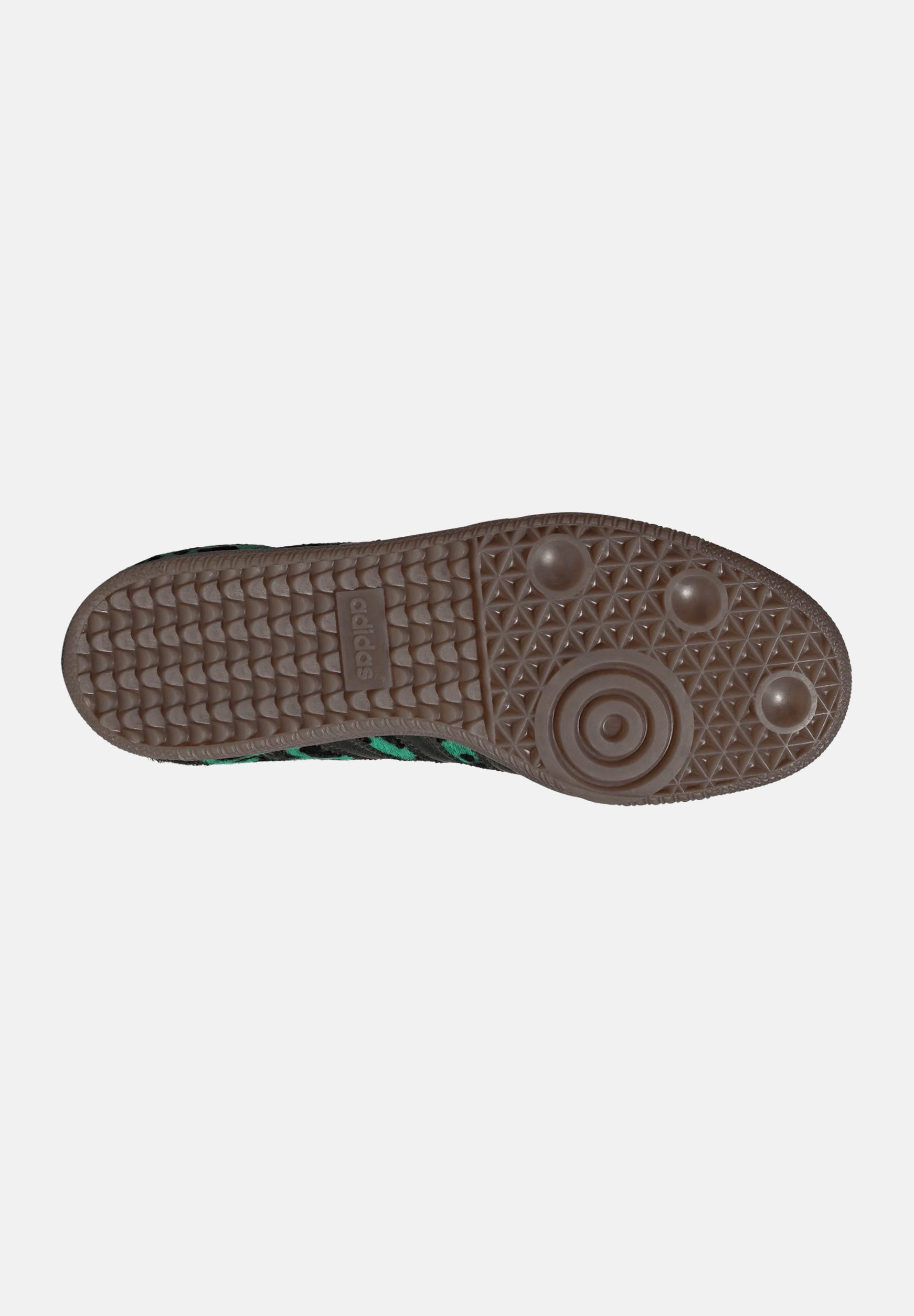 ADIDAS ORIGINALS Sneakers SAMBA verdi per uomo e donna con stampa leopardata HQ9374 . ADIDAS ORIGINALS