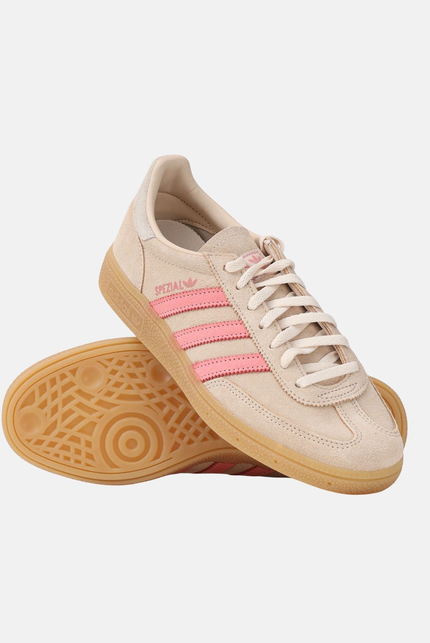 ADIDAS ORIGINALS Sneakers HANDBALL SPEZIAL beige e rosa da donna IH1501 . ADIDAS ORIGINALS