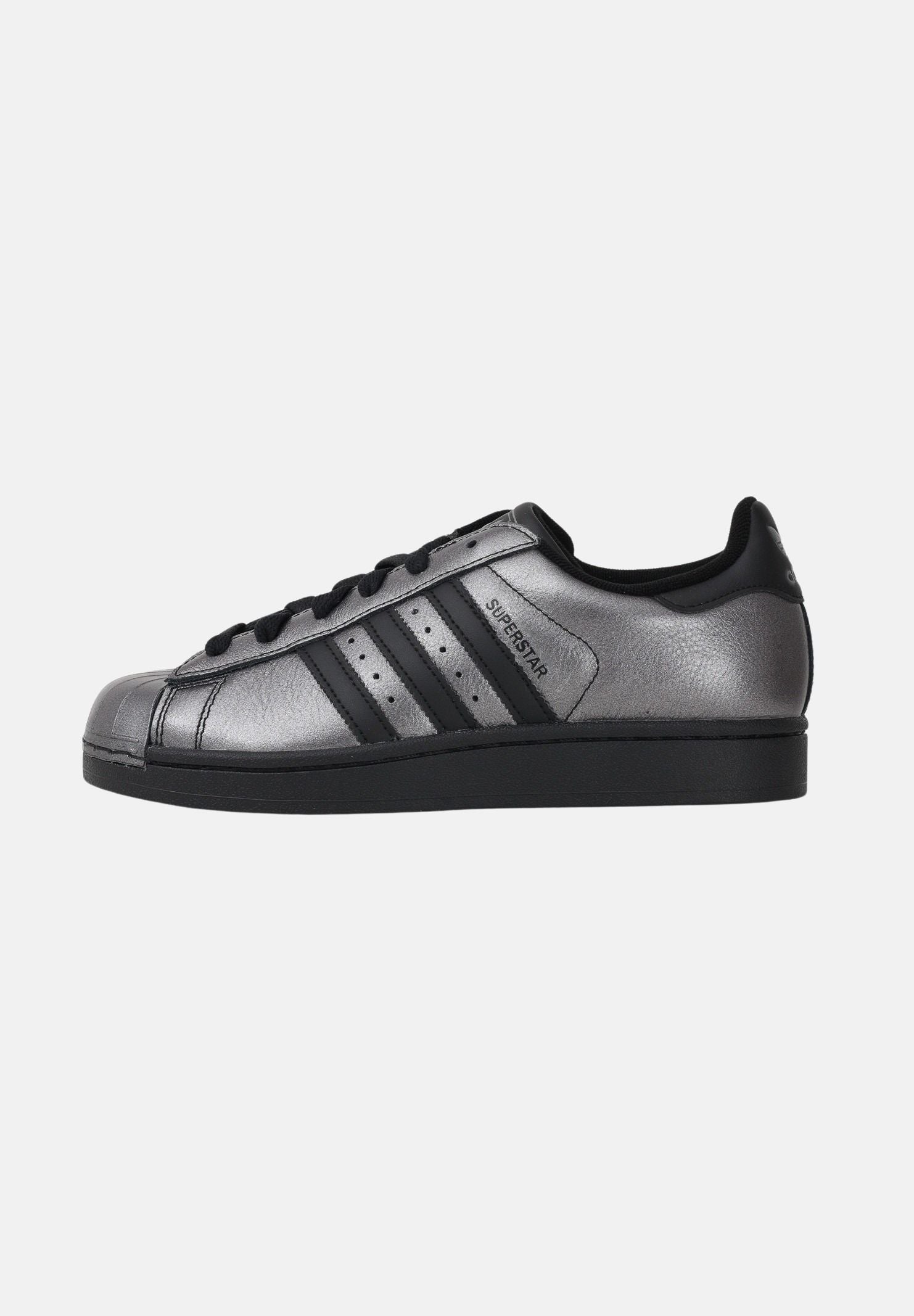 ADIDAS ORIGINALS Sneakers SUPERSTAR II argento e nere per uomo e donna IH1598 . ADIDAS ORIGINALS