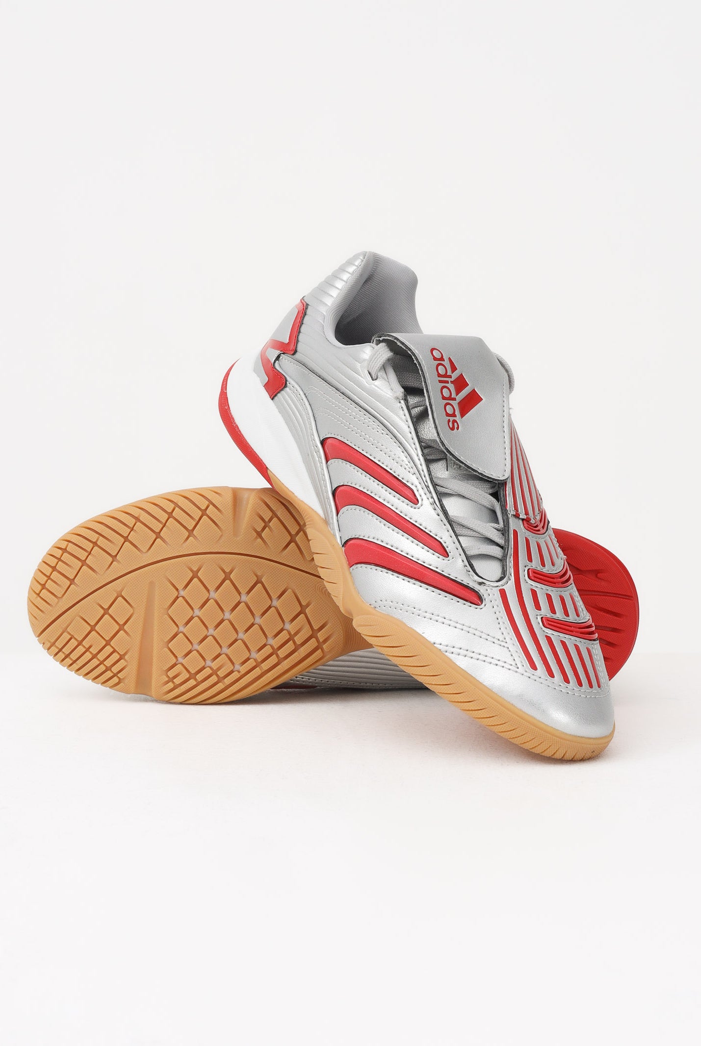 ADIDAS ORIGINALS Sneakers Predator Sala argento e rosse per uomo e donna IH6780 . ADIDAS ORIGINALS