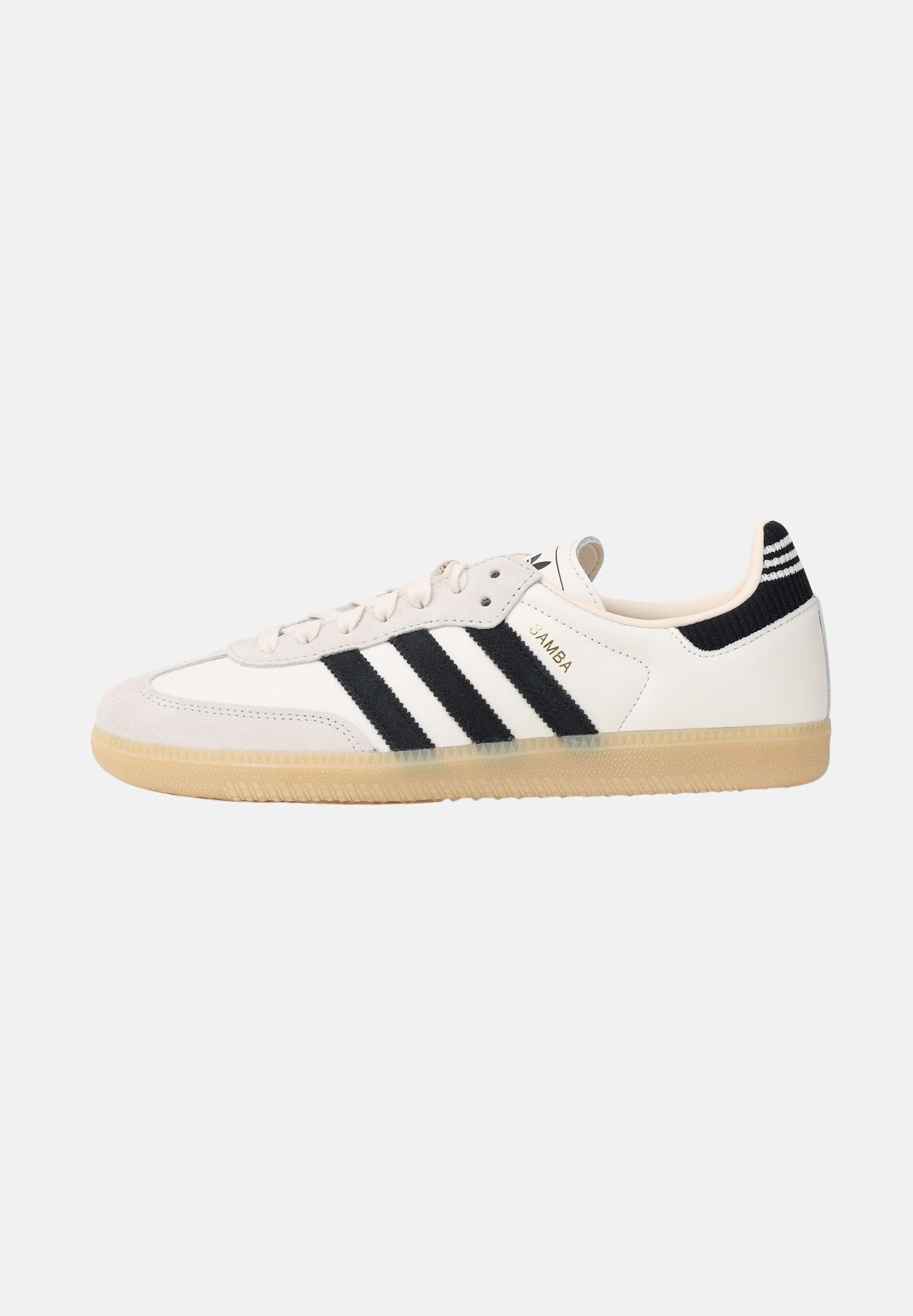 ADIDAS ORIGINALS Sneakers SAMBA OG panna e nere per uomo e donna IH6820 . ADIDAS ORIGINALS