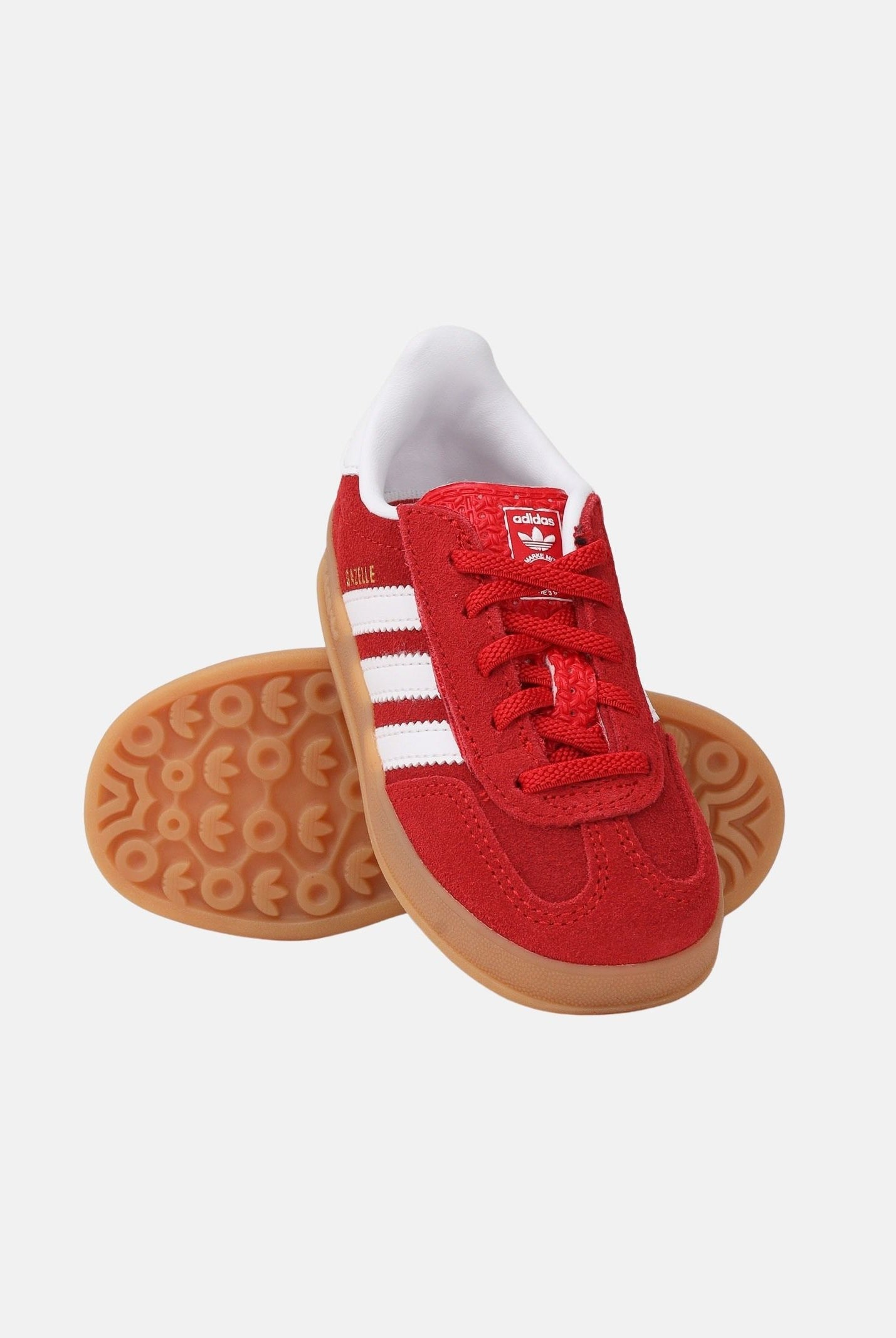 ADIDAS ORIGINALS Sneakers GAZELLE INDOOR rosse da neonato IH9132 . ADIDAS ORIGINALS
