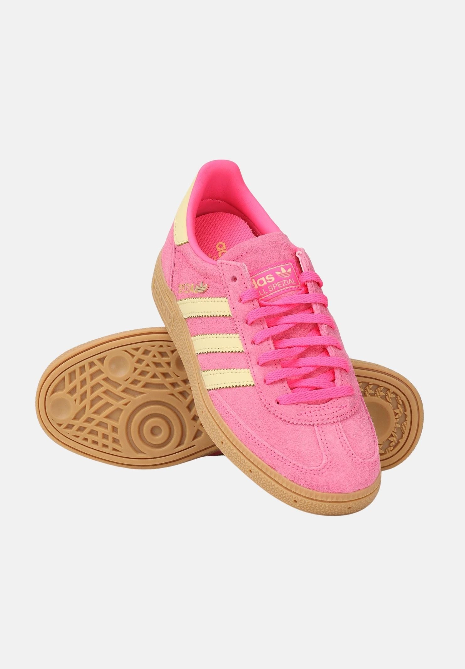 ADIDAS ORIGINALS Sneakers HANDBALL SPEZIAL rosa e gialle da donna IH9213 . ADIDAS ORIGINALS