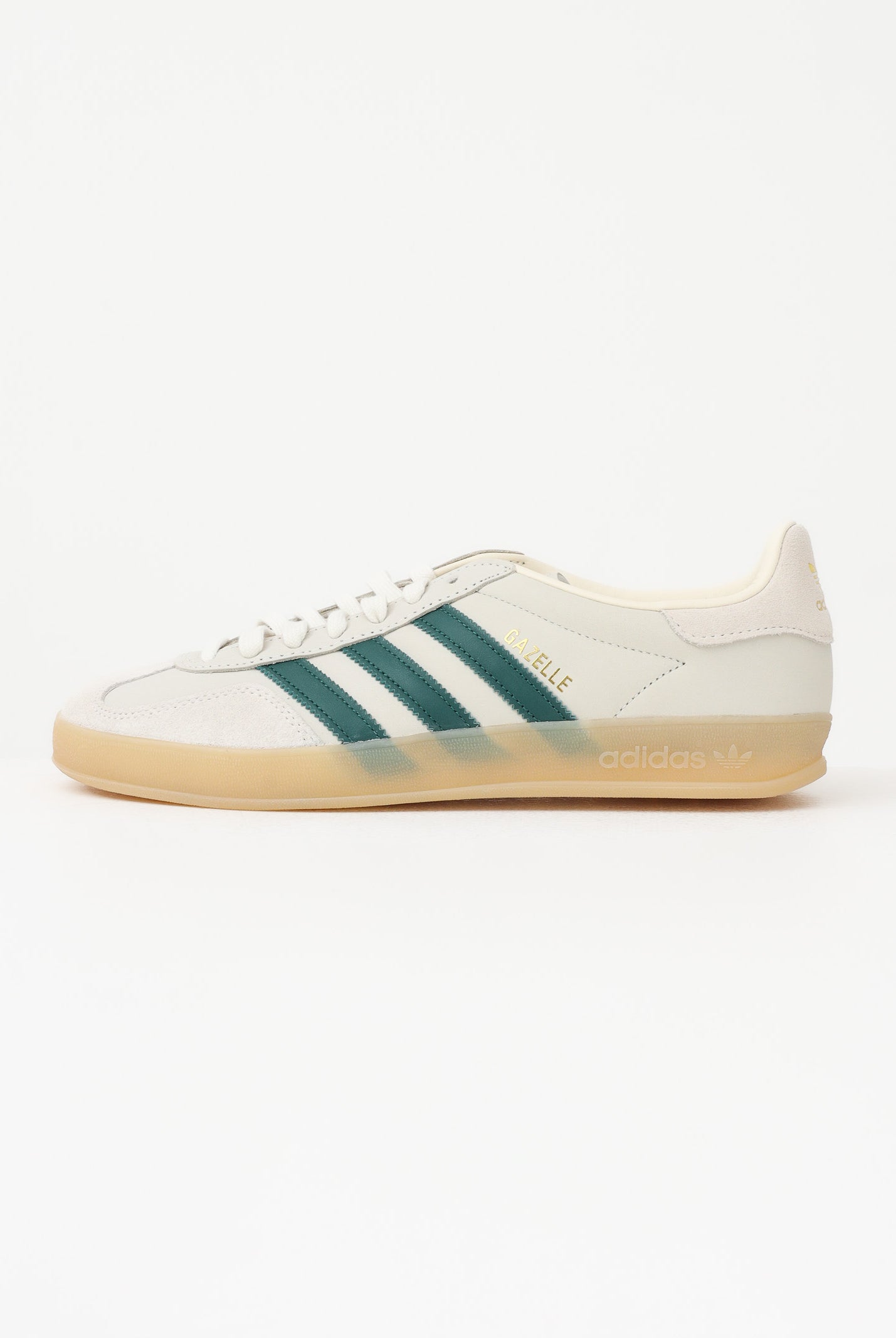 ADIDAS ORIGINALS Sneakers GAZELLE INDOOR AYAKKABI beige e verdi per uomo e donna IH9675 . ADIDAS ORIGINALS