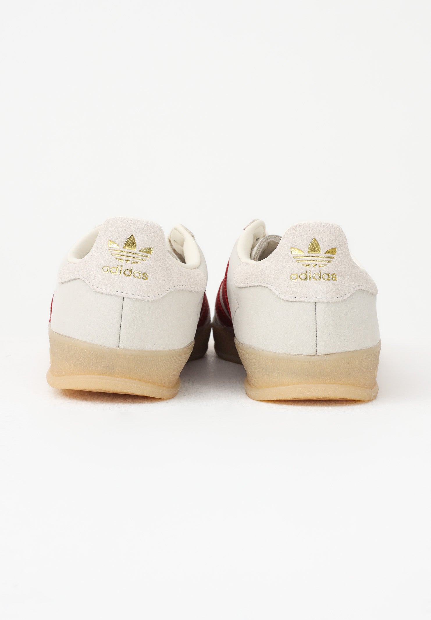 ADIDAS ORIGINALS Sneakers GAZELLE INDOOR AYAKKABI beige e rosse per uomo e donna IH9676 . ADIDAS ORIGINALS