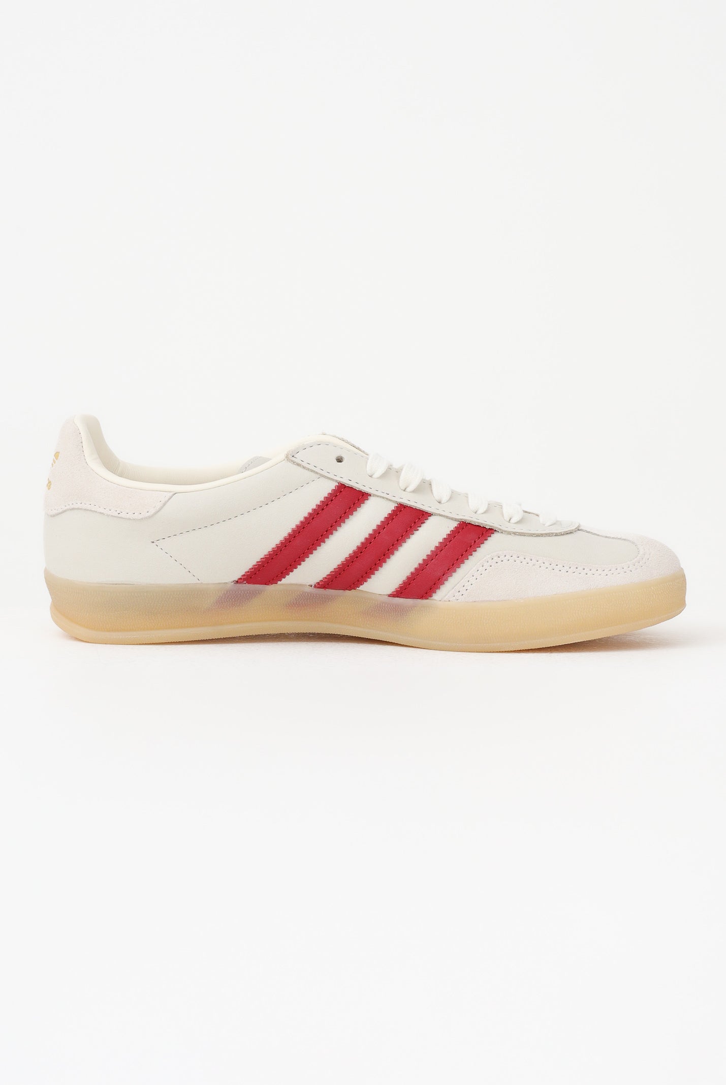 ADIDAS ORIGINALS Sneakers GAZELLE INDOOR AYAKKABI beige e rosse per uomo e donna IH9676 . ADIDAS ORIGINALS