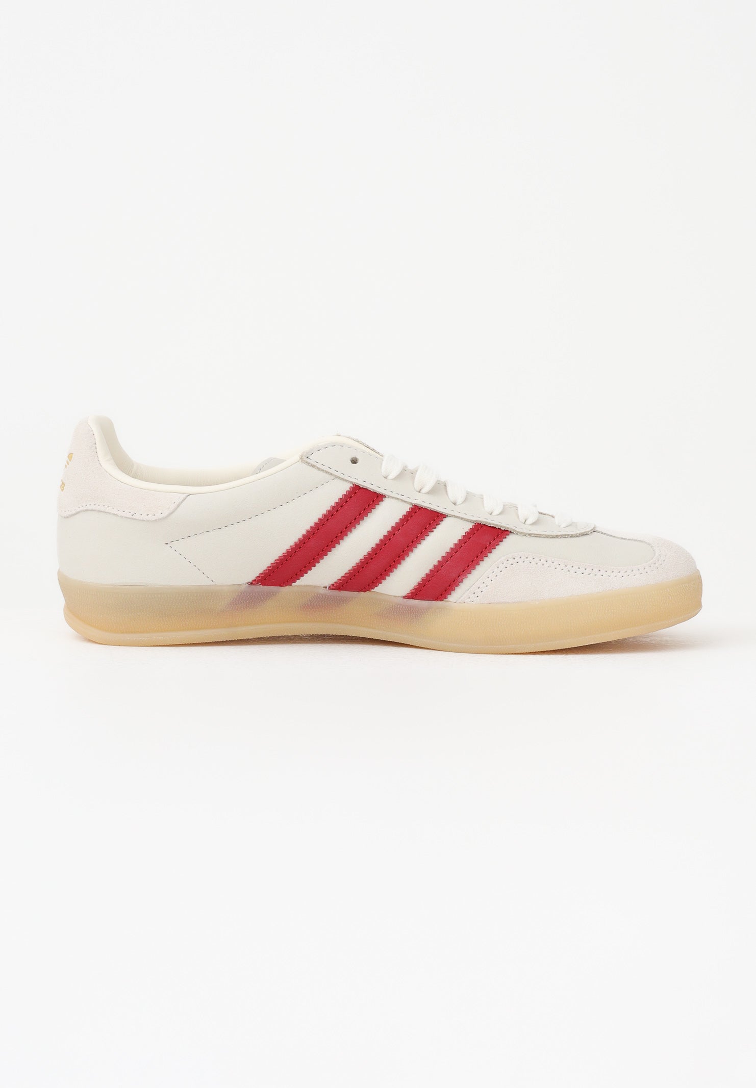 ADIDAS ORIGINALS Sneakers GAZELLE INDOOR AYAKKABI beige e rosse per uomo e donna IH9676 . ADIDAS ORIGINALS