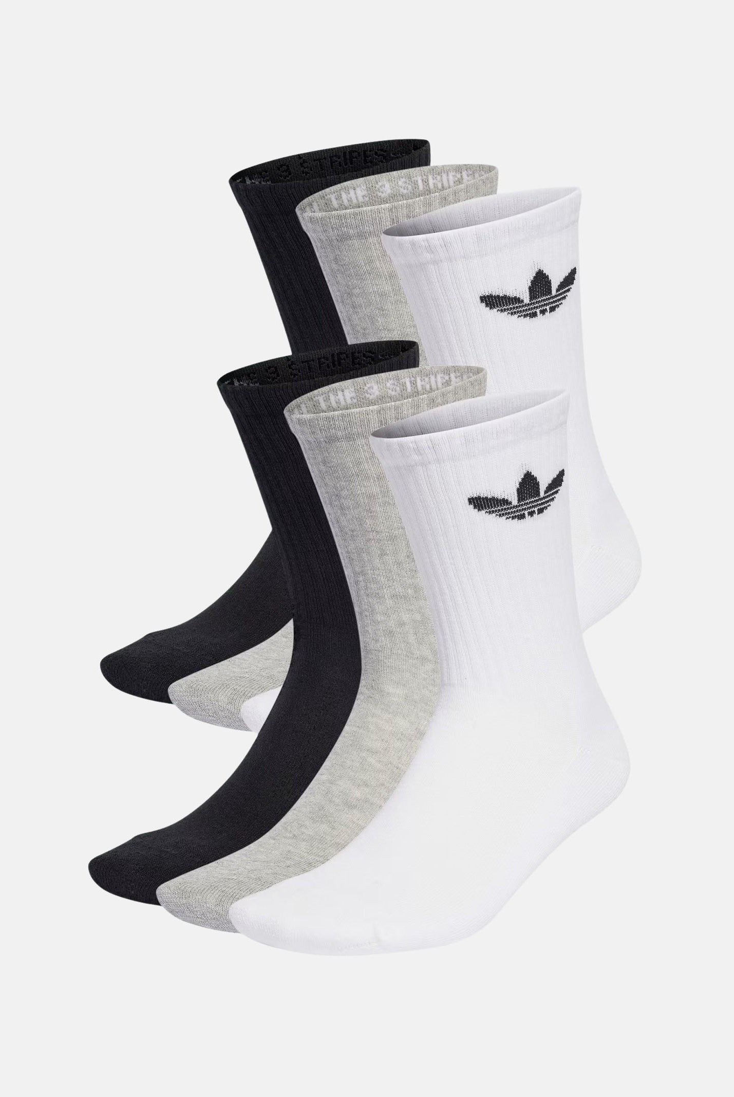 ADIDAS ORIGINALS Calzini Trefoil Cushion Crew (6paia) multicolore per uomo e donna IJ5620 . ADIDAS ORIGINALS