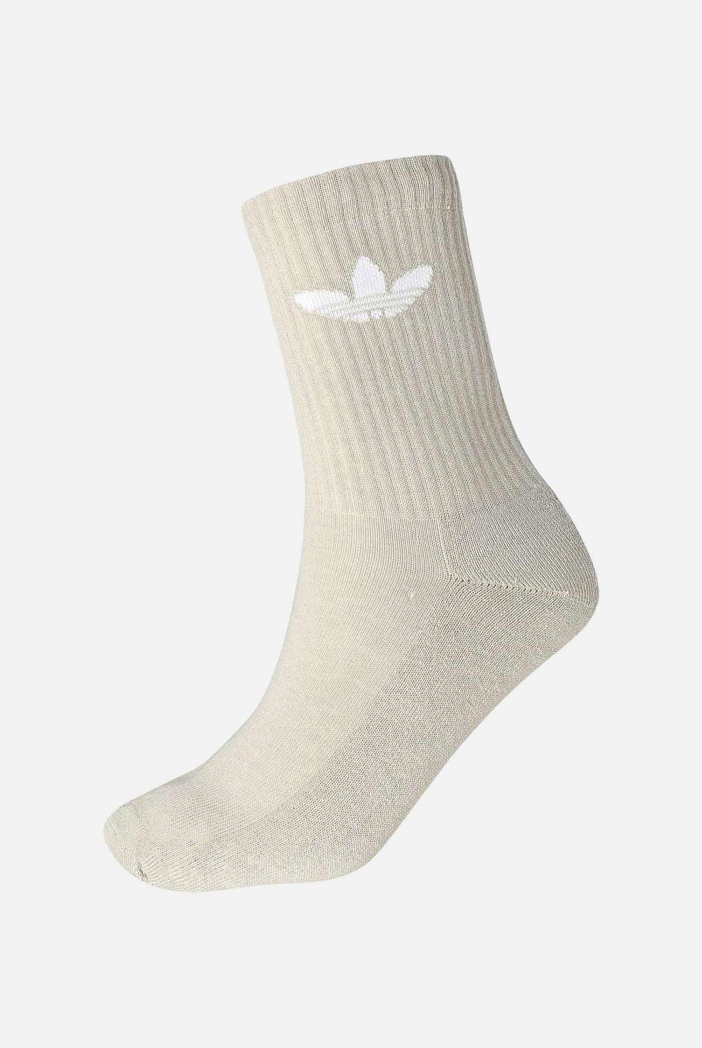 ADIDAS ORIGINALS Calzini (6paia) Trefoil Crew panna, beige e marroni per uomo e donna IT7570 . ADIDAS ORIGINALS