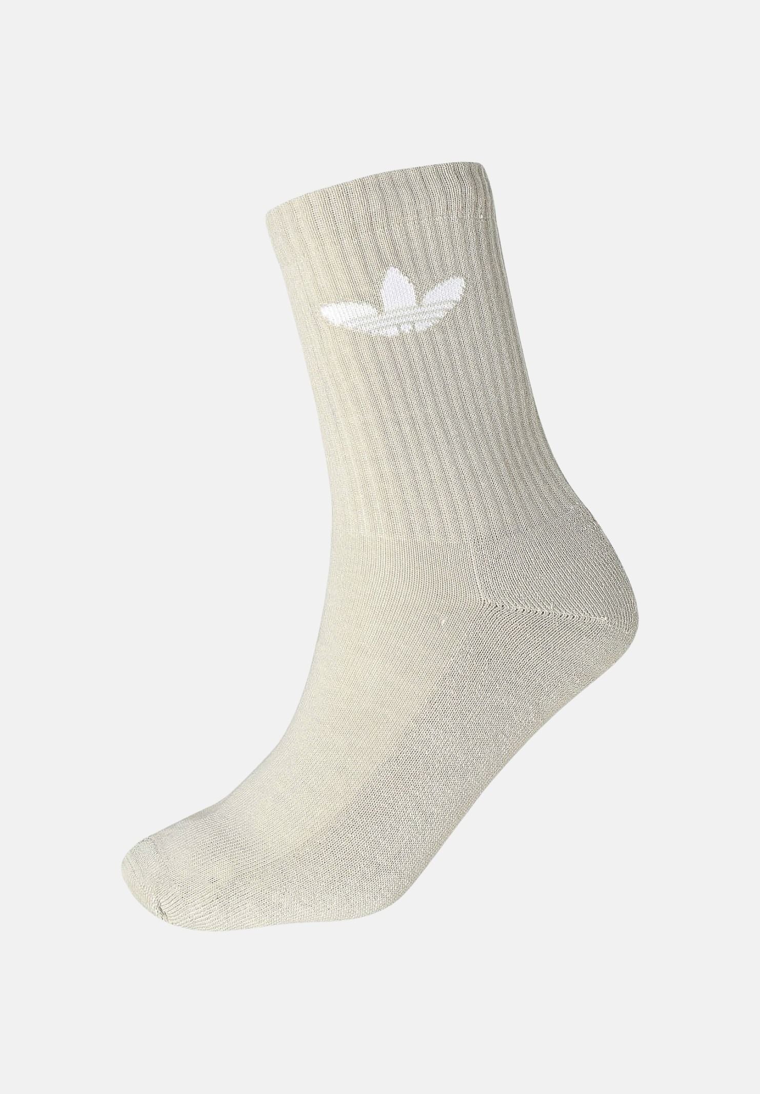 ADIDAS ORIGINALS Calzini (6paia) Trefoil Crew panna, beige e marroni per uomo e donna IT7570 . ADIDAS ORIGINALS