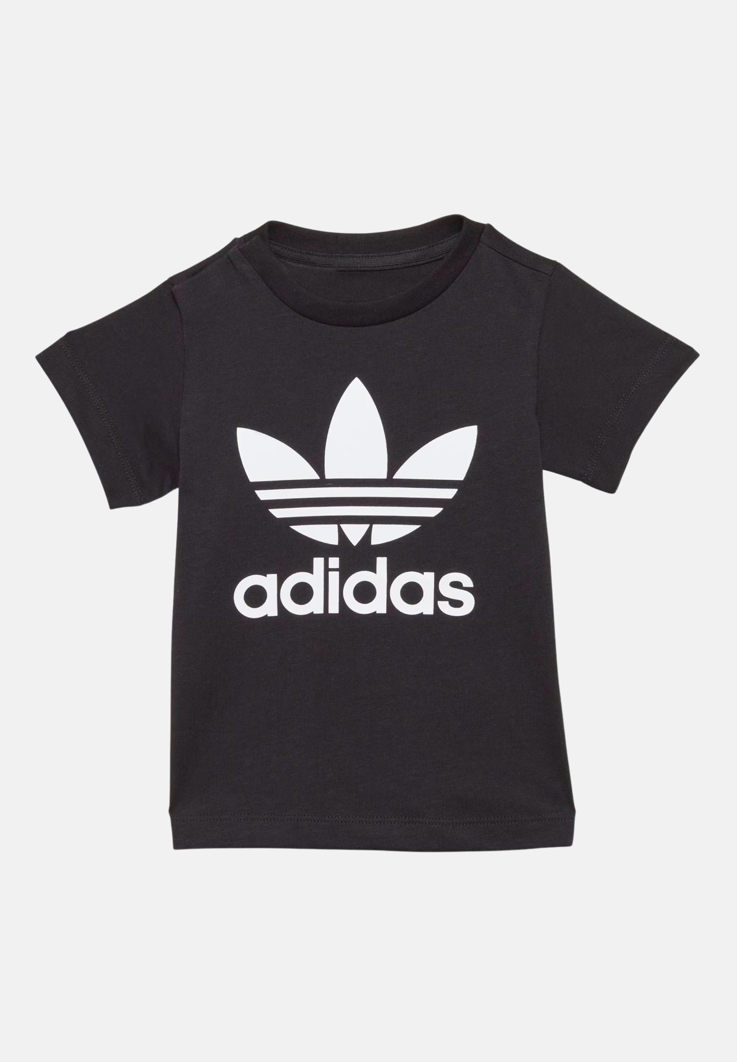 ADIDAS ORIGINALS T-shirt TREFOIL nera da neonato IX5113 . ADIDAS ORIGINALS
