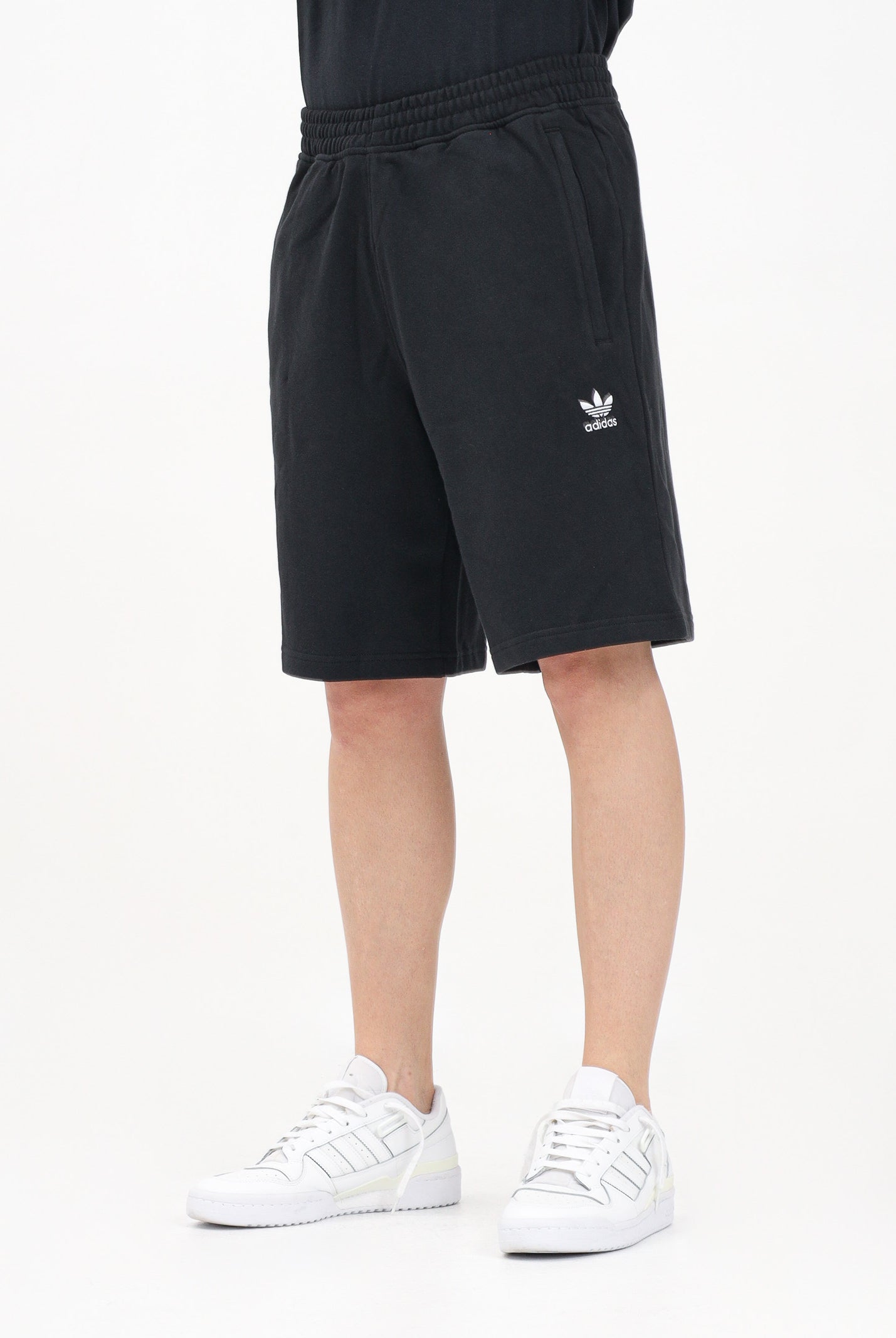 ADIDAS ORIGINALS Shorts sportivo Essentials Trefoil nero da uomo IY8520 . ADIDAS ORIGINALS