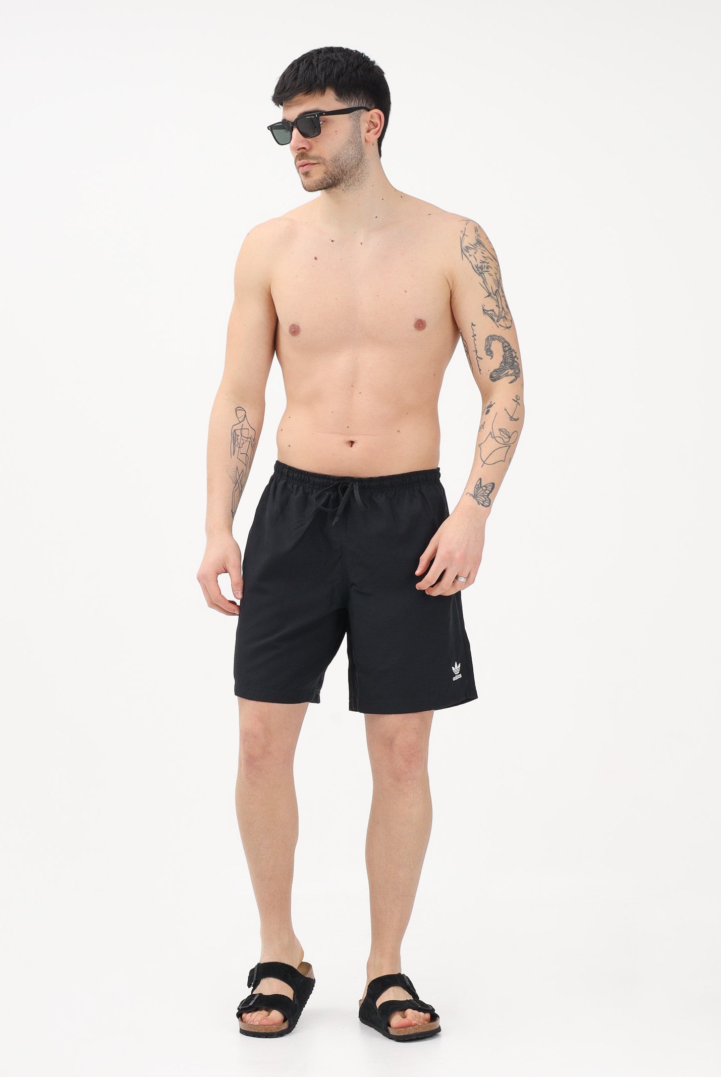 ADIDAS ORIGINALS Shorts mare ADICOLOR nero da uomo JC9184 . ADIDAS ORIGINALS