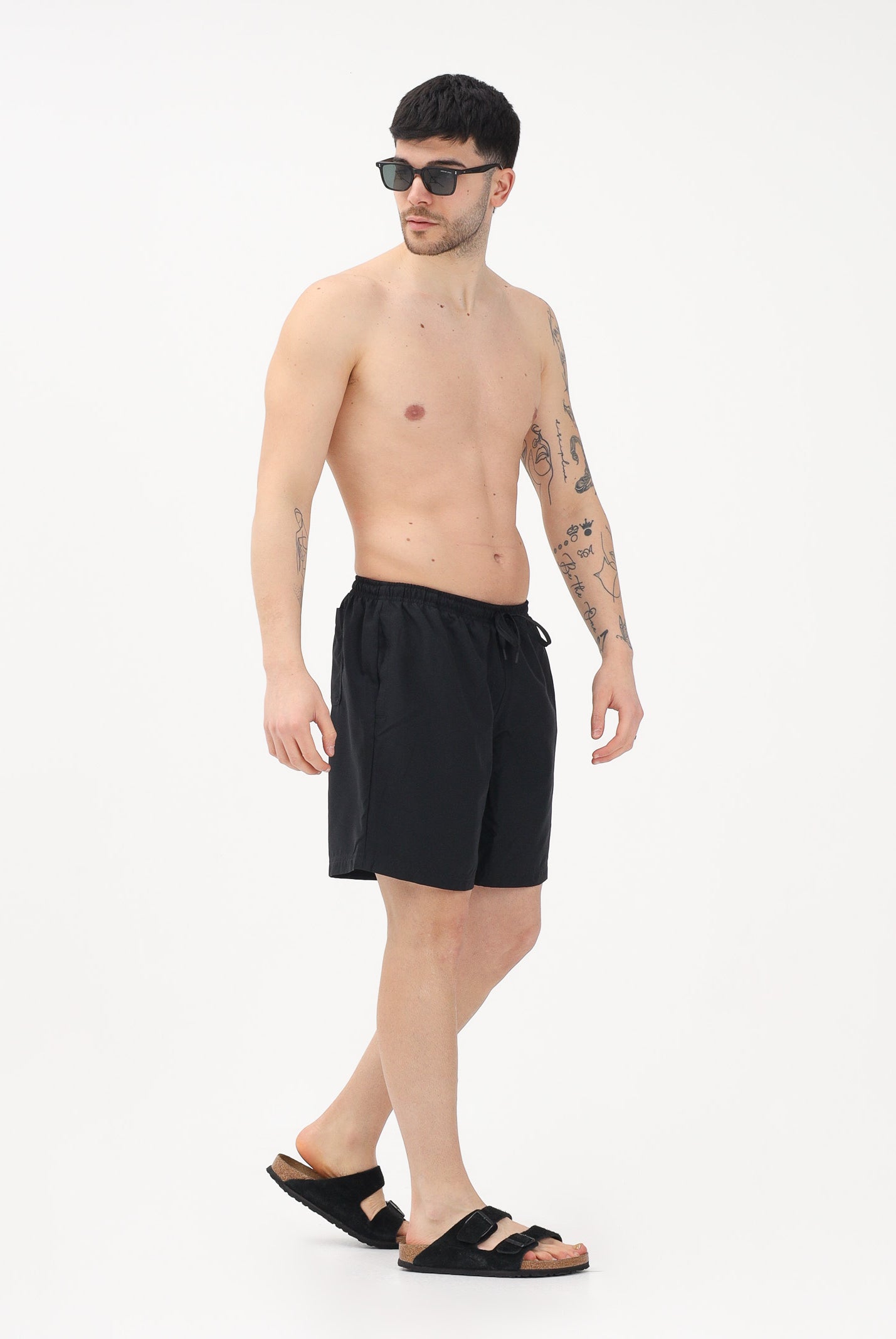 ADIDAS ORIGINALS Shorts mare ADICOLOR nero da uomo JC9184 . ADIDAS ORIGINALS