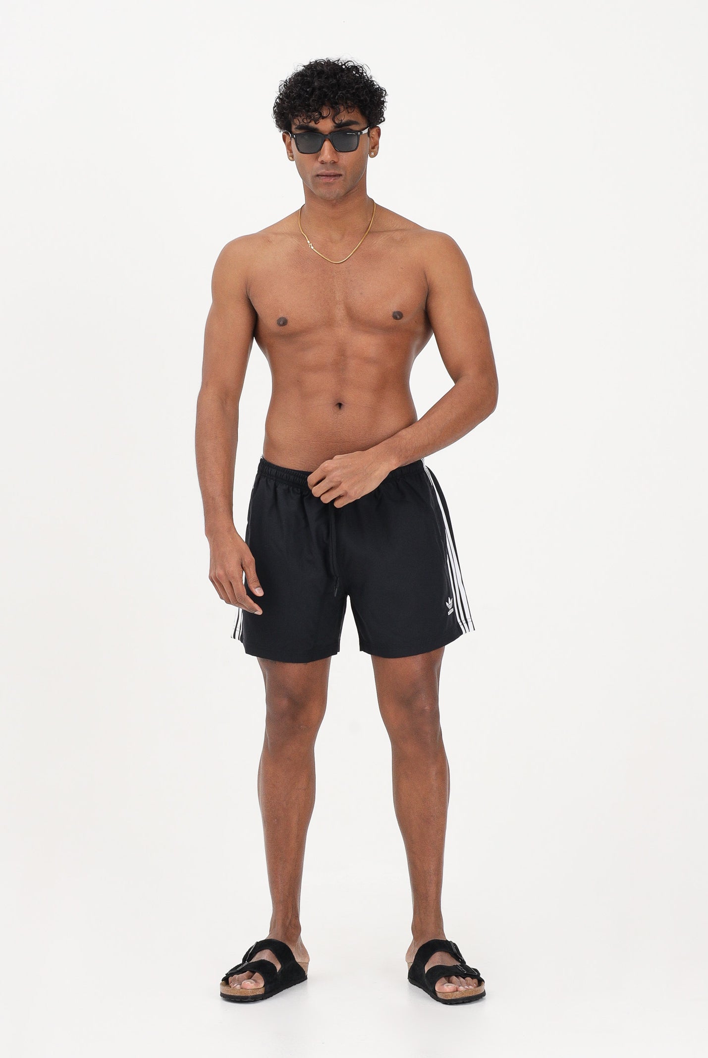 ADIDAS ORIGINALS Shorts mare Adicolor 3-Stripes nero da uomo JD0957 . ADIDAS ORIGINALS