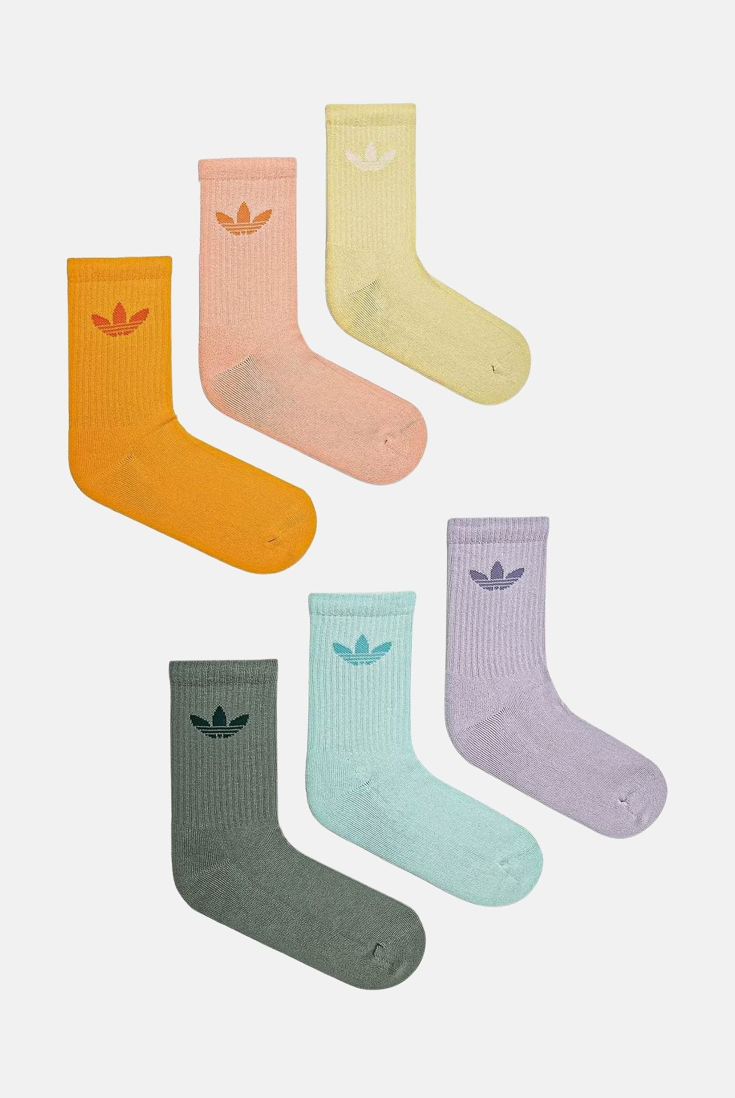 ADIDAS ORIGINALS Calzini (6 paia) Trefoil Cushion multicolore per uomo e donna JI9505 . ADIDAS ORIGINALS