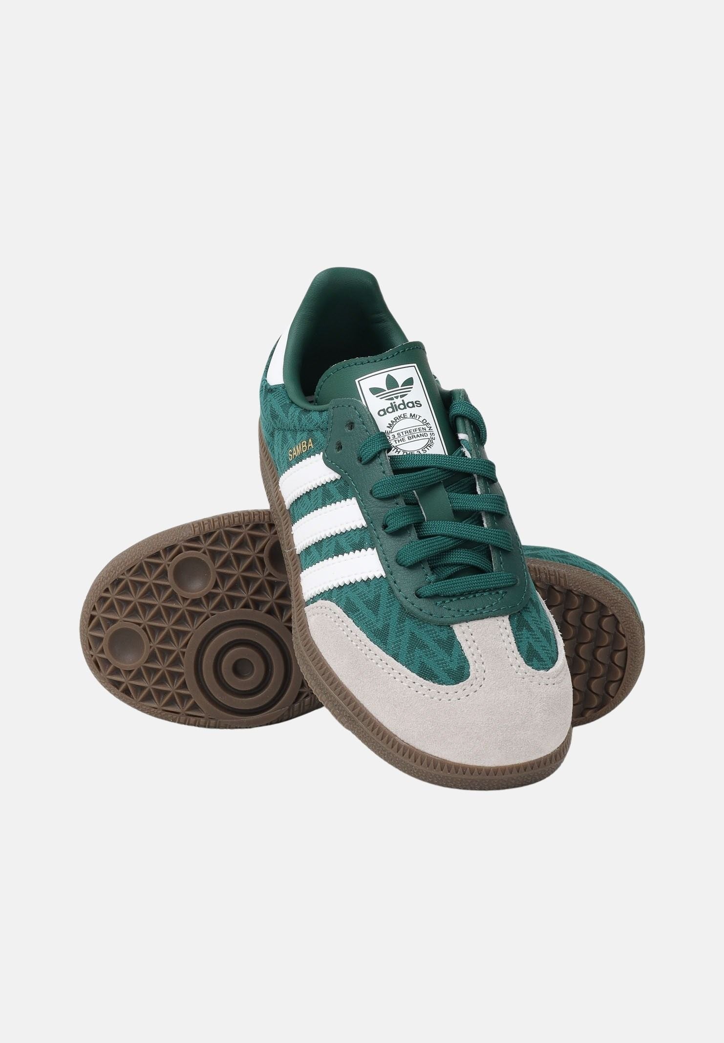 ADIDAS ORIGINALS Sneakers SAMBA OG verdi per bambino e bambina JP9512 . ADIDAS ORIGINALS