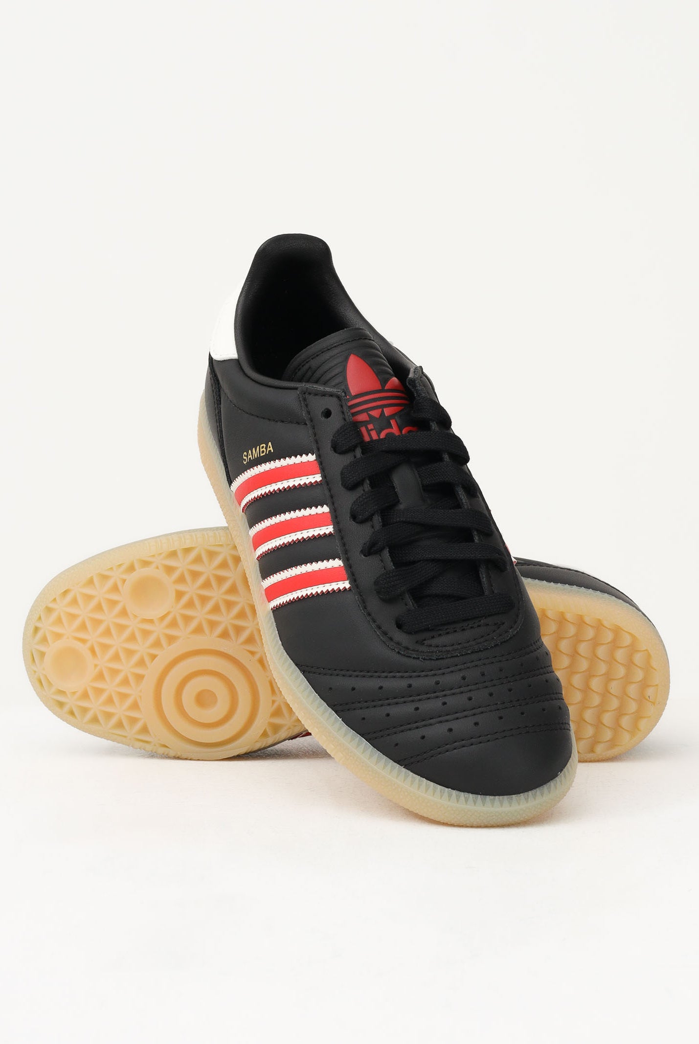 ADIDAS ORIGINALS Sneakers Samba JP nere e rosse per uomo e donna JP9529 . ADIDAS ORIGINALS