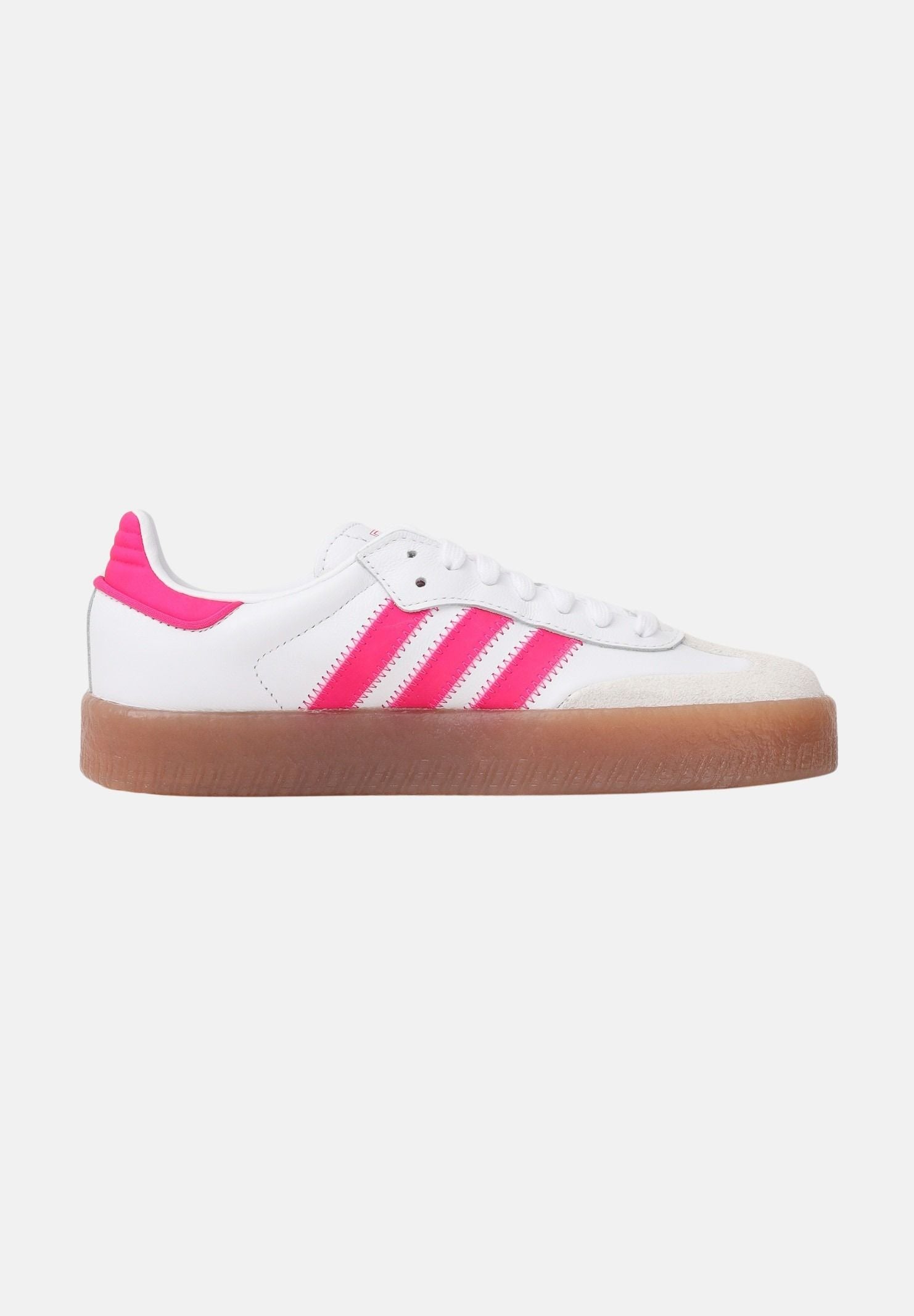 ADIDAS ORIGINALS Sneakers Sambae bianche e fucsia da donna JP9532 . ADIDAS ORIGINALS
