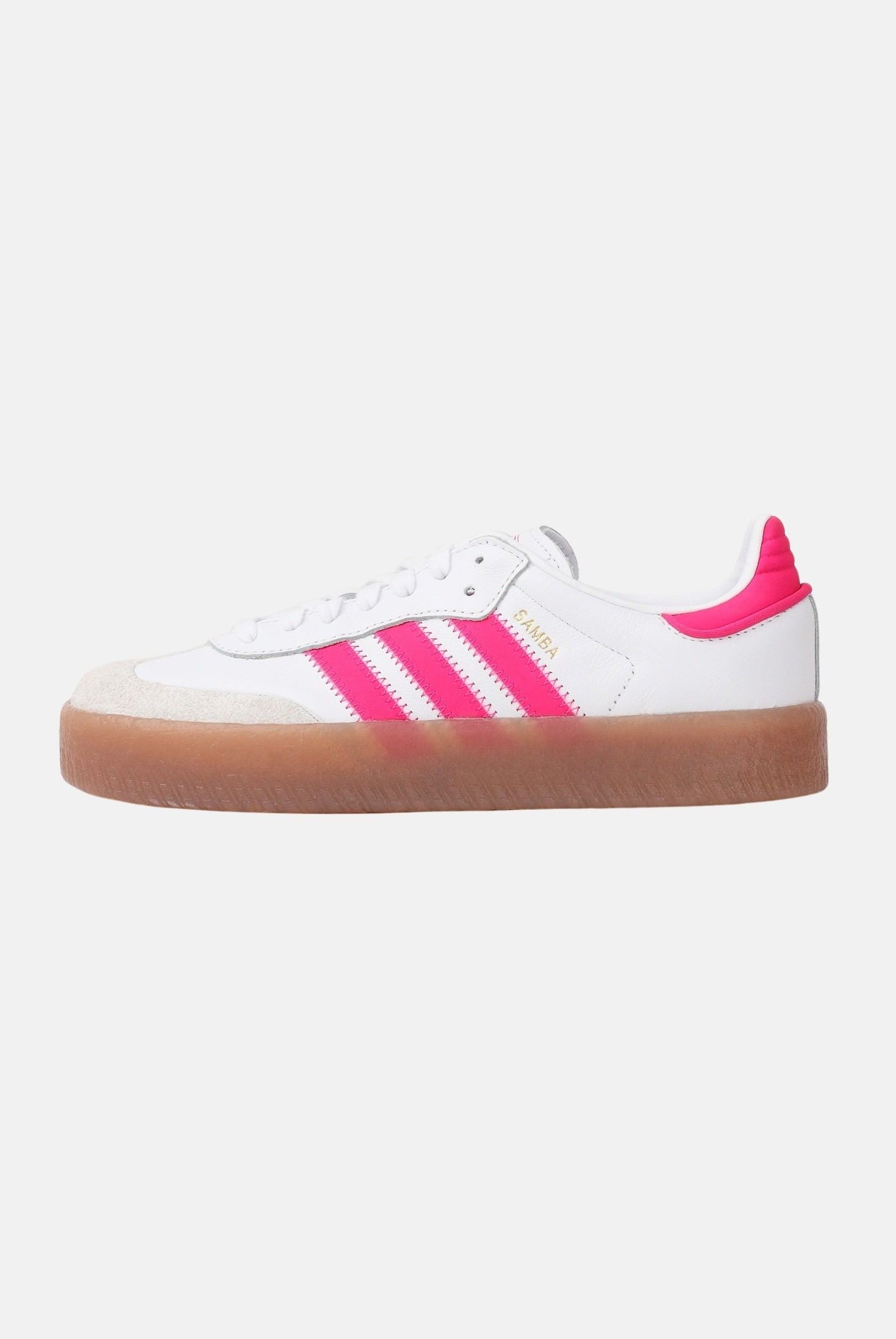 ADIDAS ORIGINALS Sneakers Sambae bianche e fucsia da donna JP9532 . ADIDAS ORIGINALS