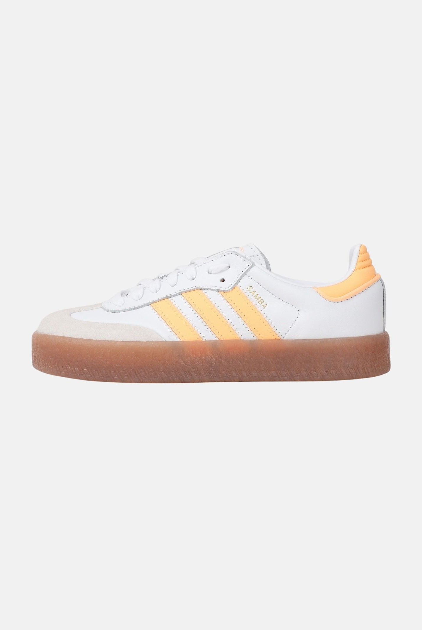 ADIDAS ORIGINALS Sneakers Sambae bianche e gialle da donna JP9533 . ADIDAS ORIGINALS