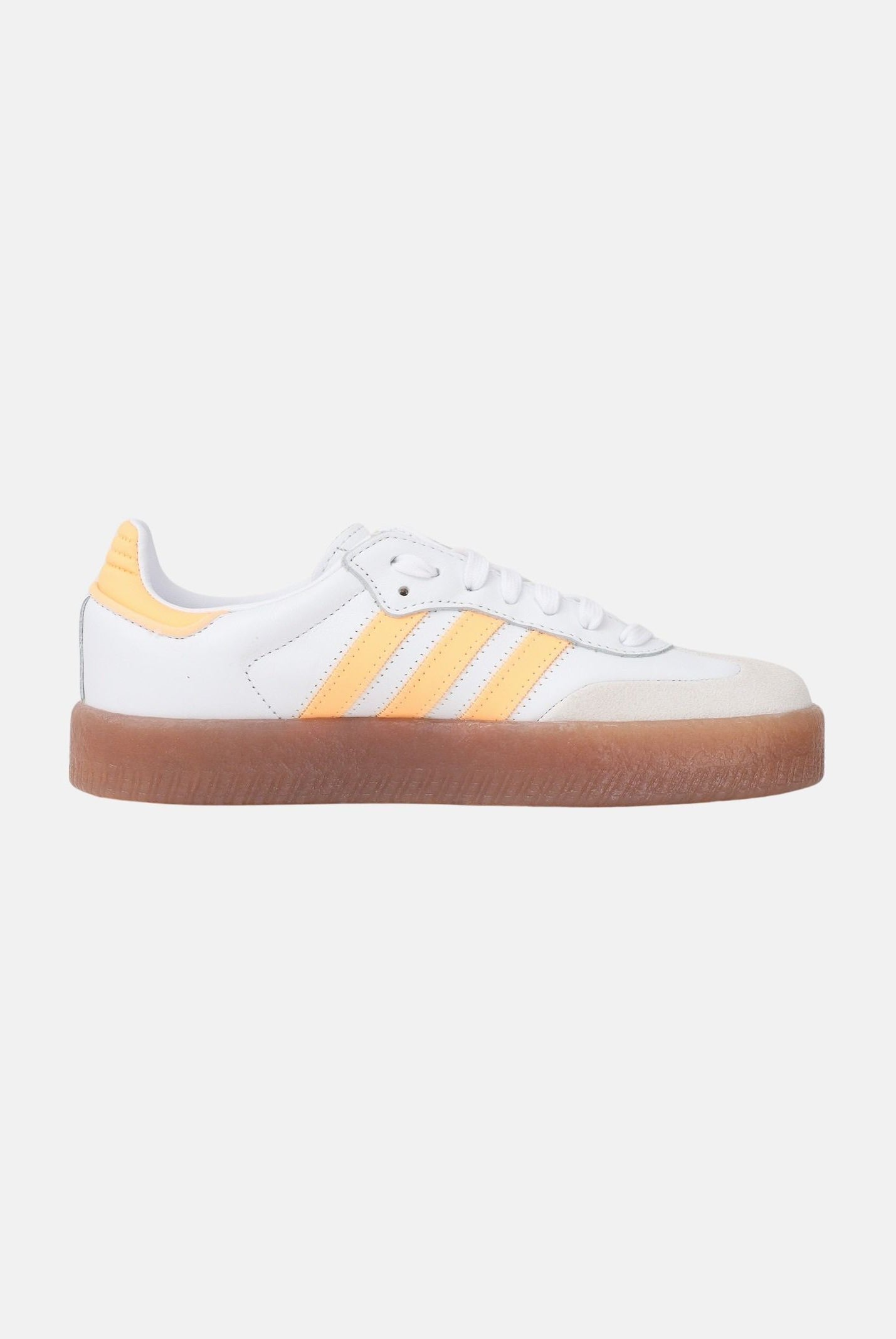 ADIDAS ORIGINALS Sneakers Sambae bianche e gialle da donna JP9533 . ADIDAS ORIGINALS