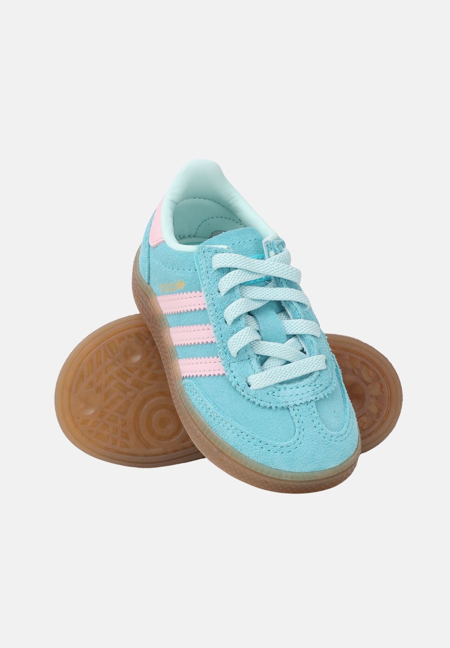 ADIDAS ORIGINALS Sneakers Handball Spezial azzurre e rosa da neonato JQ1991 . ADIDAS ORIGINALS