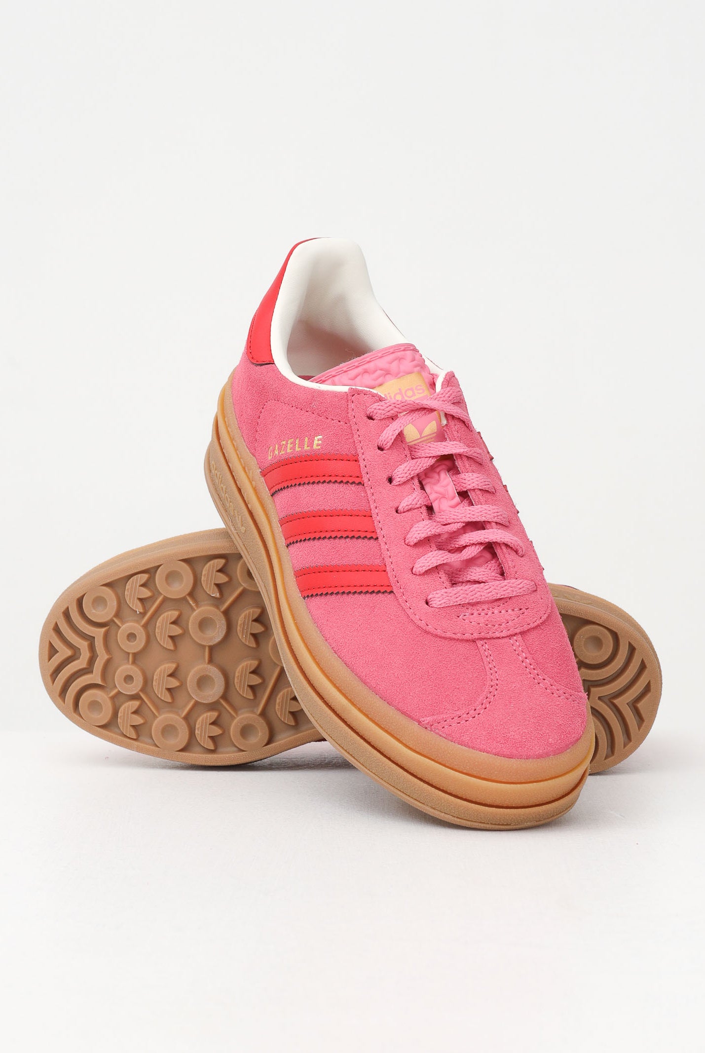 ADIDAS ORIGINALS Sneakers Gazelle Bold fucsia e rosse da donna JQ7407 . ADIDAS ORIGINALS