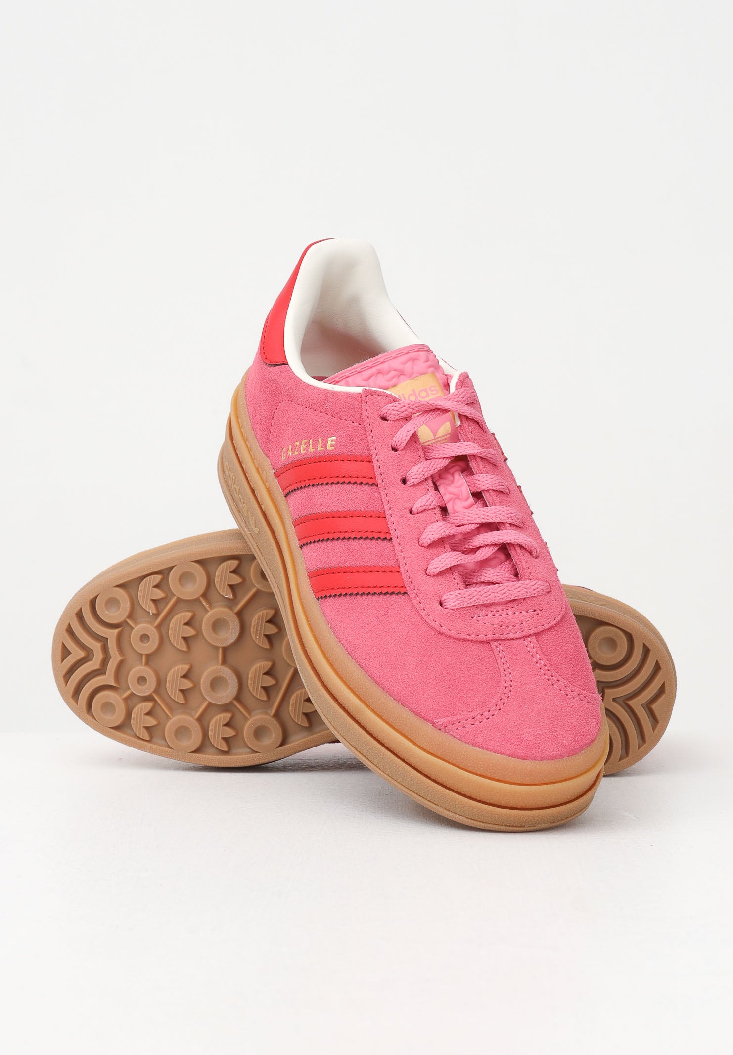 ADIDAS ORIGINALS Sneakers Gazelle Bold fucsia e rosse da donna JQ7407 . ADIDAS ORIGINALS