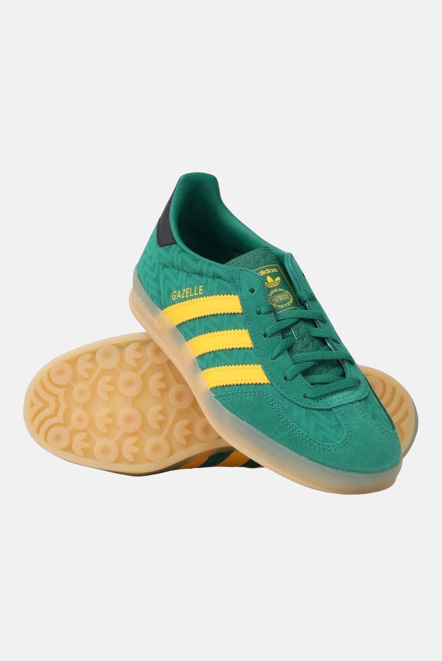 ADIDAS ORIGINALS Sneakers Gazelle Indoor verdi e gialle per uomo e donna JR2416 . ADIDAS ORIGINALS