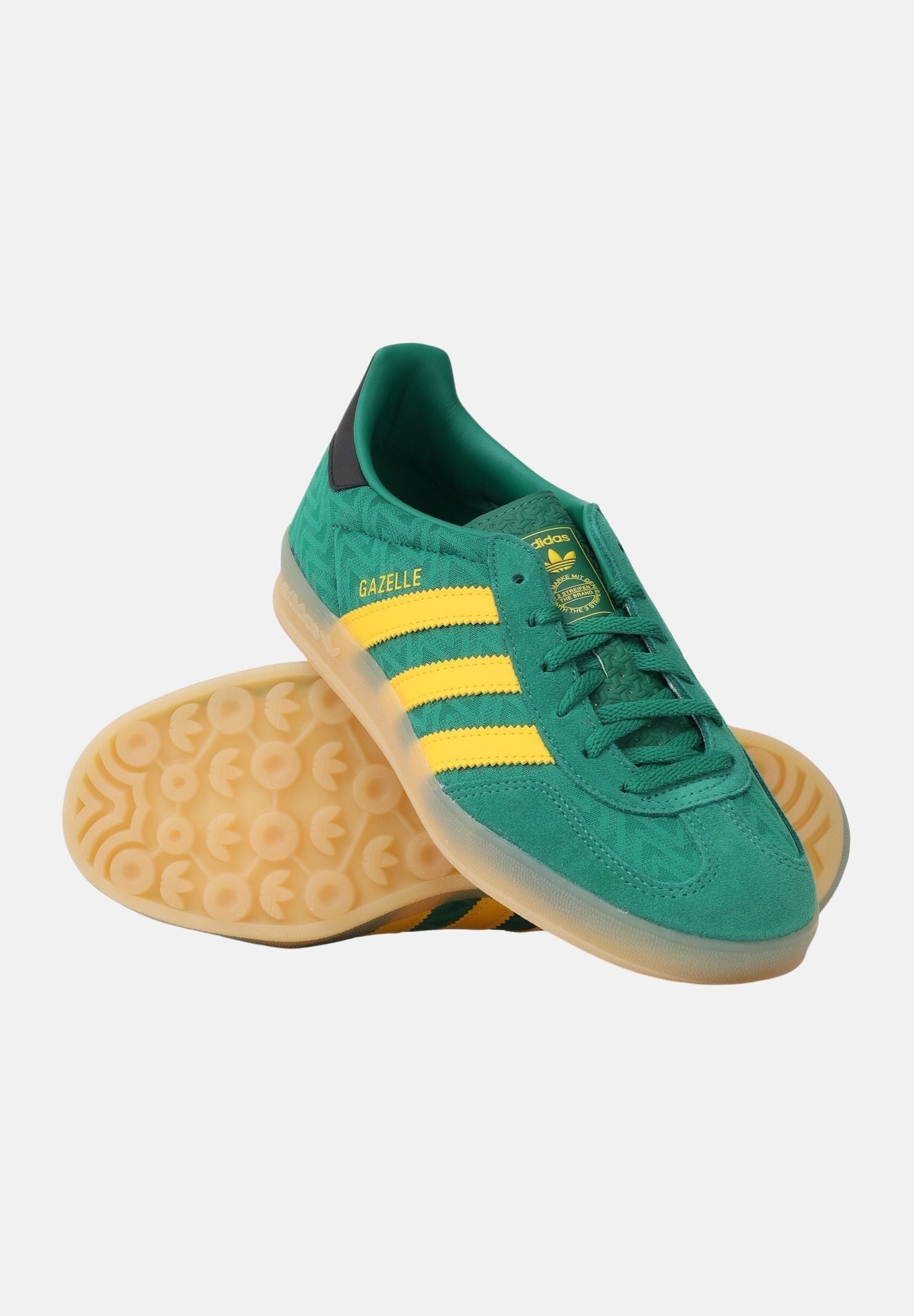 ADIDAS ORIGINALS Sneakers Gazelle Indoor verdi e gialle per uomo e donna JR2416 . ADIDAS ORIGINALS