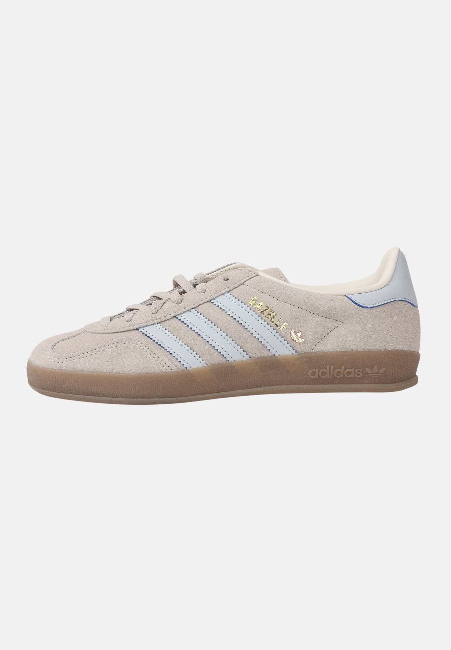 ADIDAS ORIGINALS Sneakers Gazelle Indoor grigie e azzurre per uomo e donna JR2432 . ADIDAS ORIGINALS