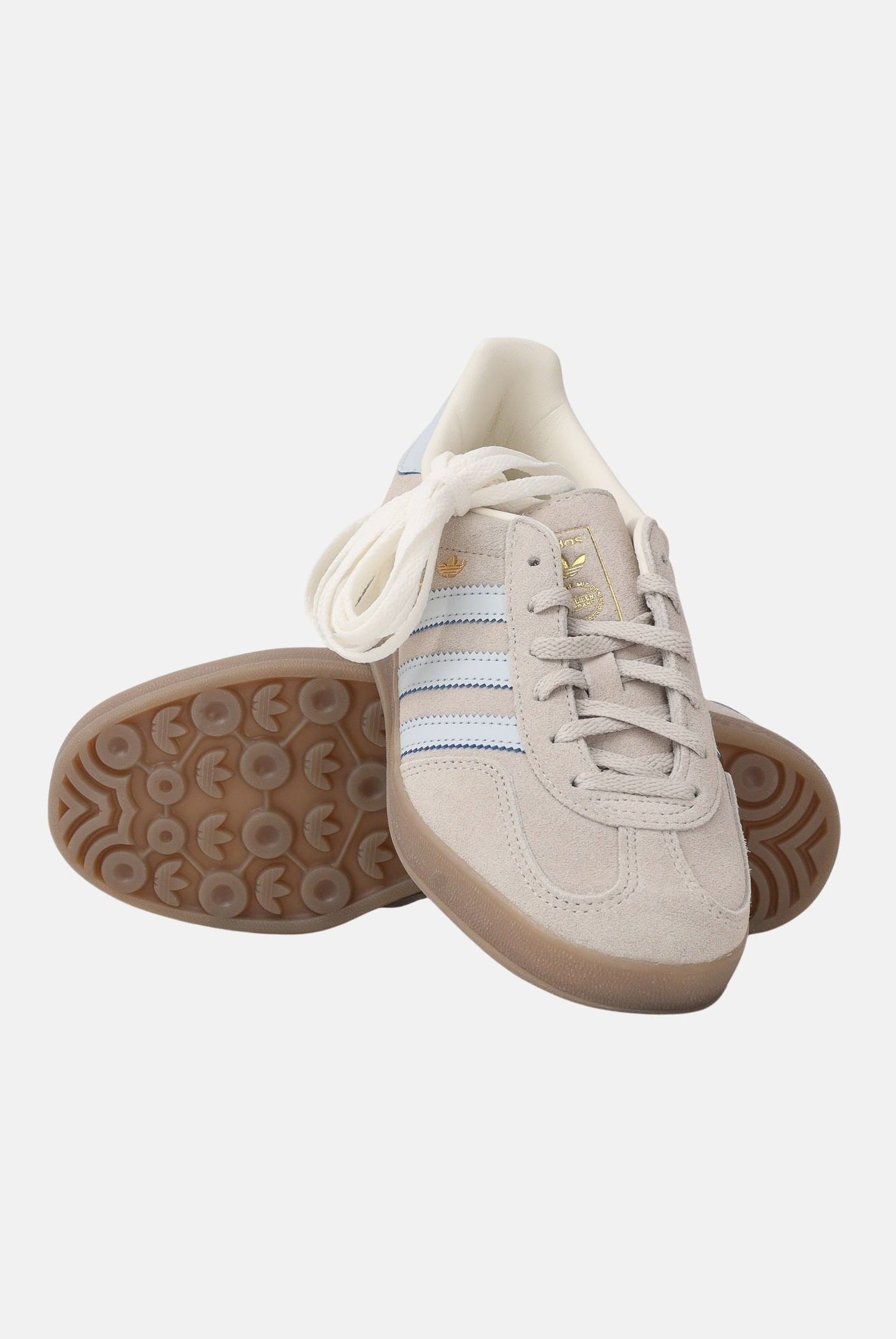 ADIDAS ORIGINALS Sneakers Gazelle Indoor grigie e azzurre per uomo e donna JR2432 . ADIDAS ORIGINALS