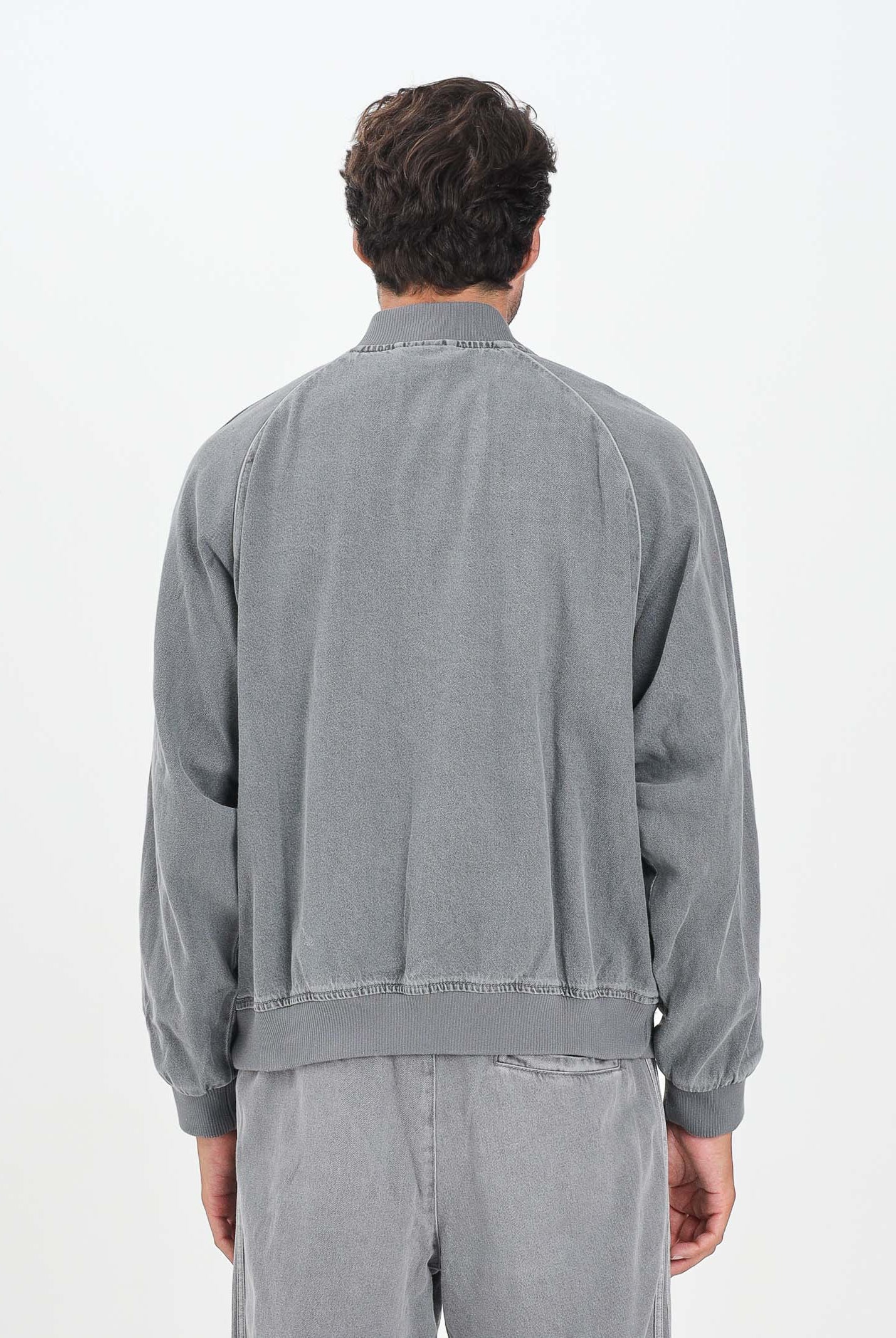 ADIDAS ORIGINALS Giacca SST Adicolor Loose in denim grigio da uomo JW5915 . ADIDAS ORIGINALS