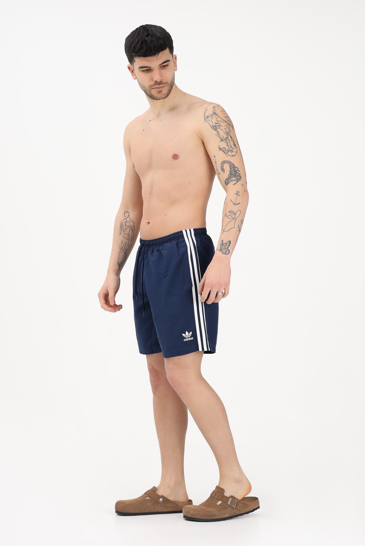 ADIDAS ORIGINALS Shorts mare ADICOLOR 3 STRIPES blu da uomo JX2688 . ADIDAS ORIGINALS