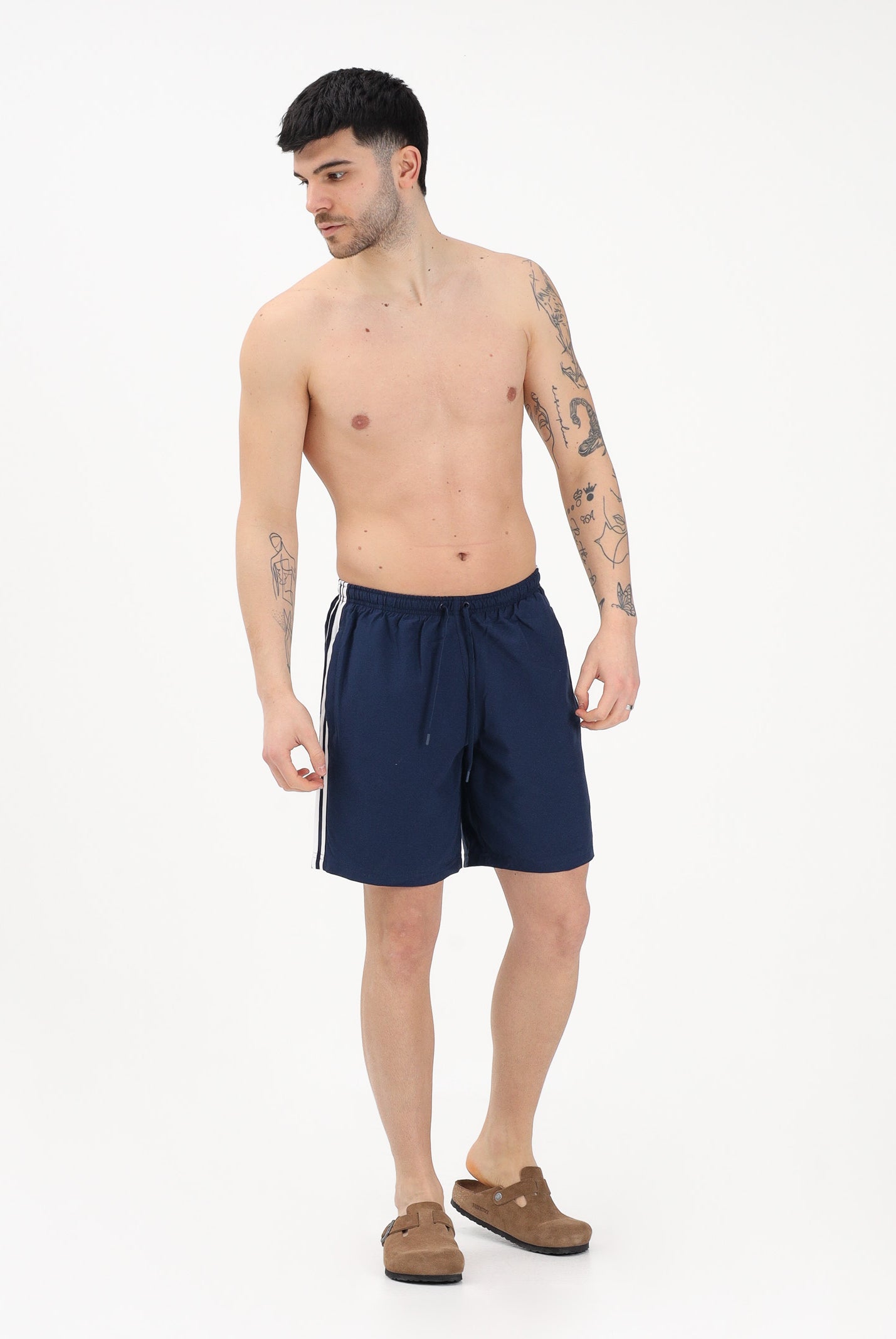 ADIDAS ORIGINALS Shorts mare ADICOLOR 3 STRIPES blu da uomo JX2688 . ADIDAS ORIGINALS