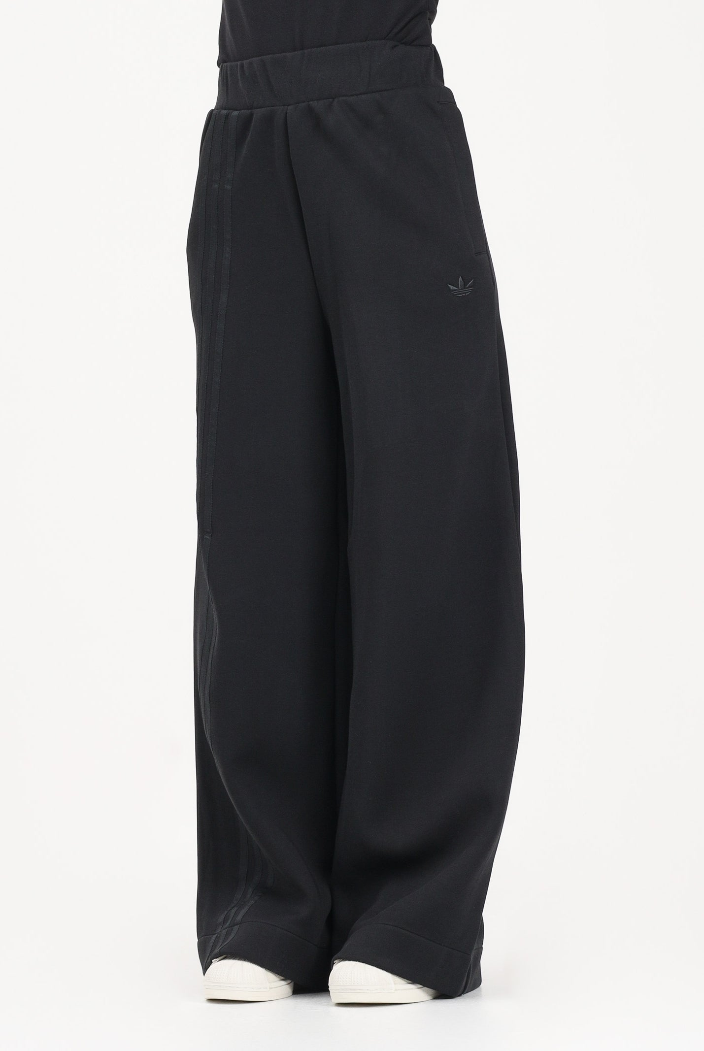ADIDAS ORIGINALS Pantalone sportivo Wide Off Placed 3-STRIPES nero da donna JX2733 . ADIDAS ORIGINALS