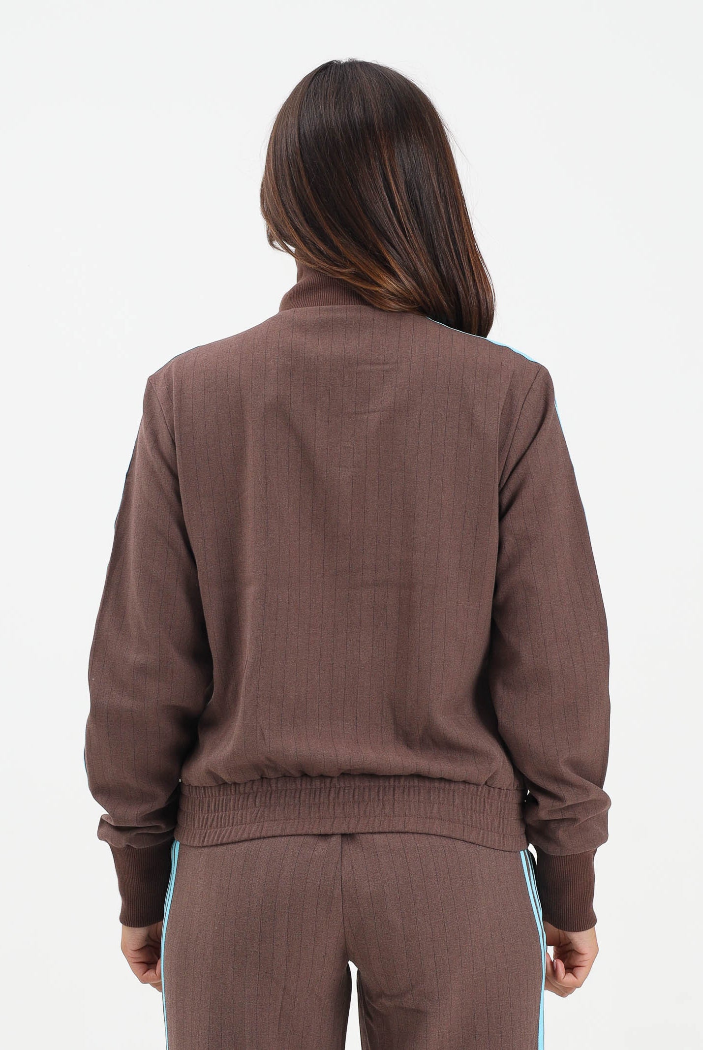 ADIDAS ORIGINALS Felpa con zip Tailored marrone da donna JX5311 . ADIDAS ORIGINALS