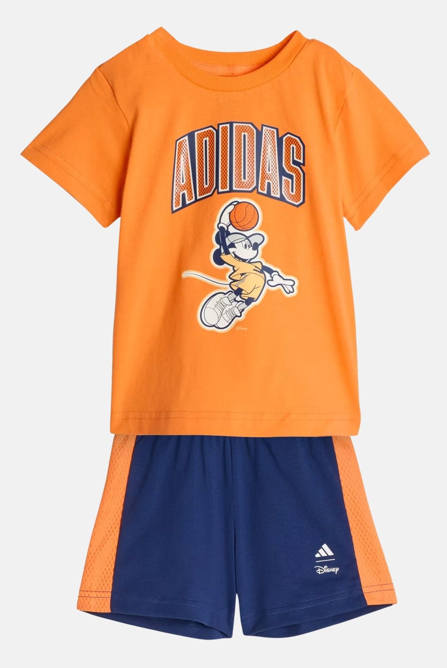 ADIDAS ORIGINALS Completino Disney Mickey Mouse Pure Orange / Off White, arancione blu da neonato. JZ3547 . ADIDAS ORIGINALS