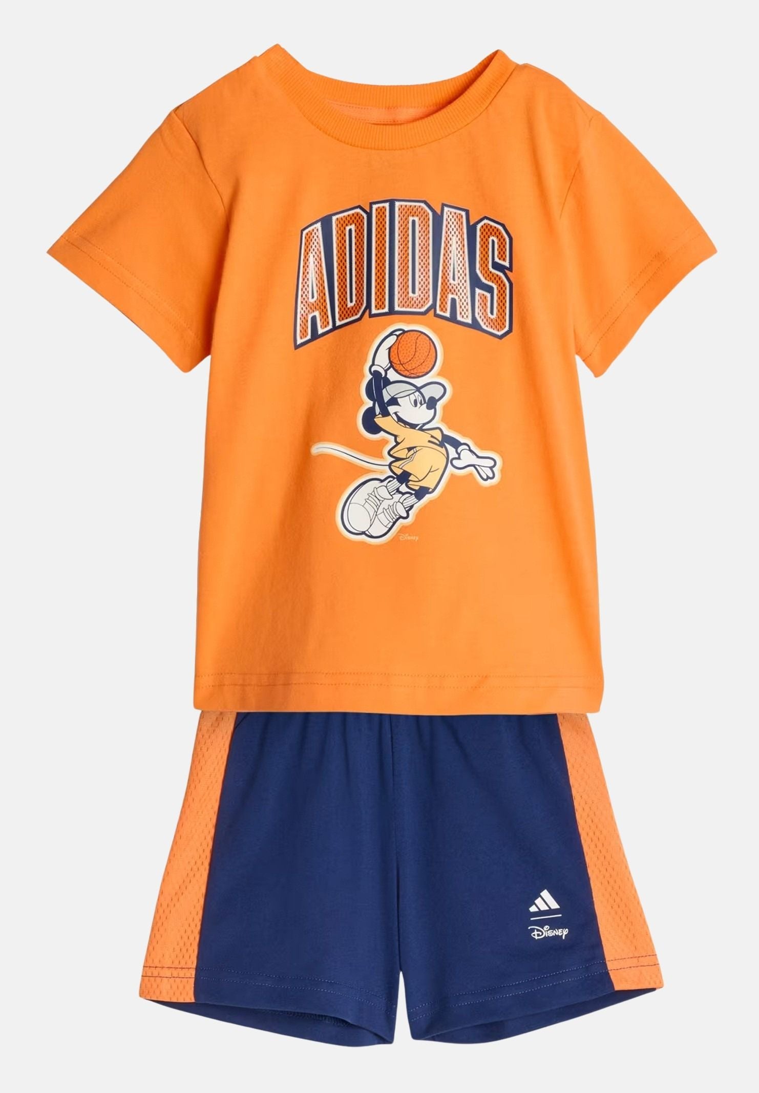 ADIDAS ORIGINALS Completino Disney Mickey Mouse Pure Orange / Off White, arancione blu da neonato. JZ3547 . ADIDAS ORIGINALS