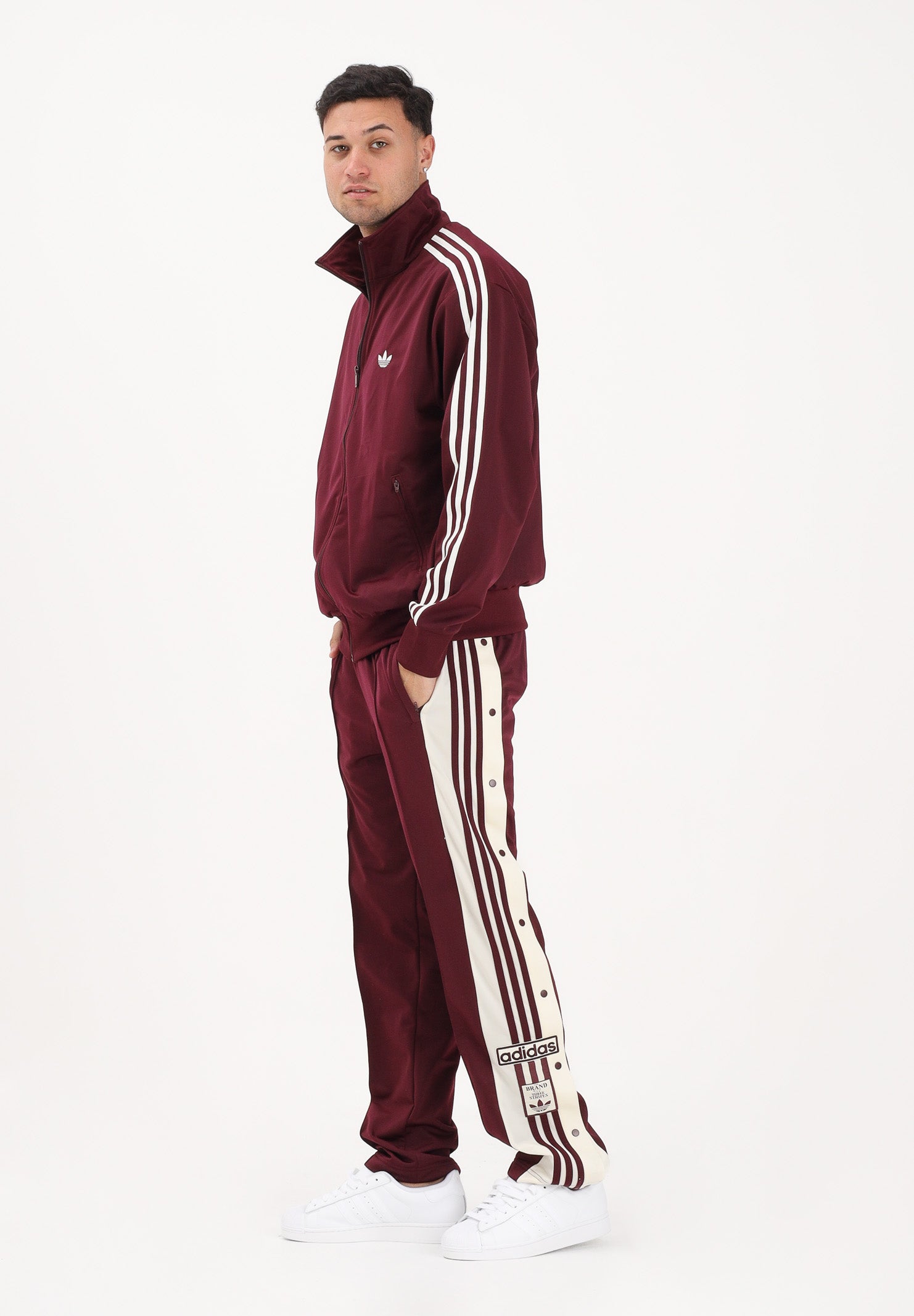 ADIDAS ORIGINALS Pantalone sportivo Adibreak bordeaux da uomo KA7732 . ADIDAS ORIGINALS