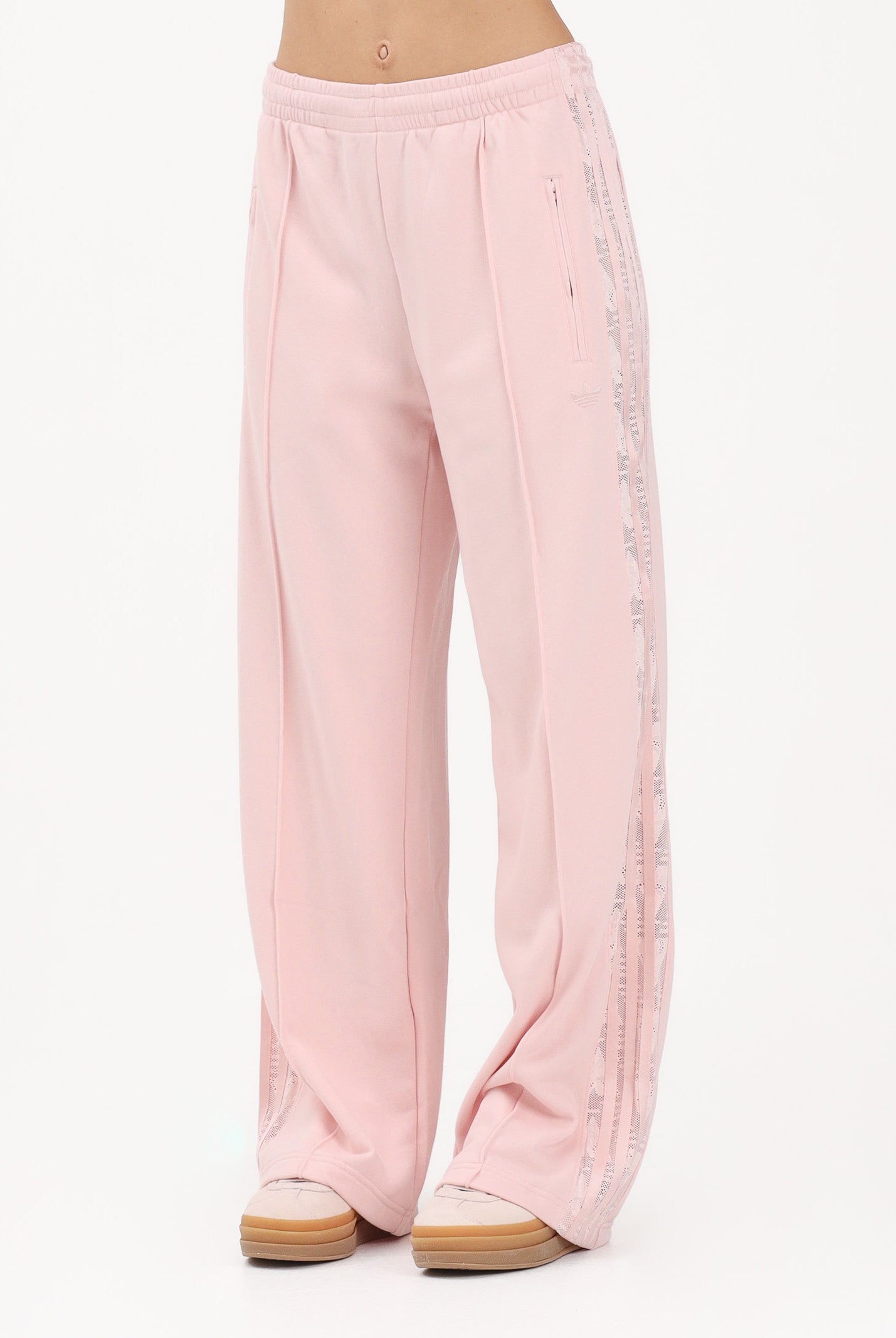 ADIDAS ORIGINALS Pantalone sportivo FIREBIRD IN PIZZO rosa da donna KC6444 . ADIDAS ORIGINALS